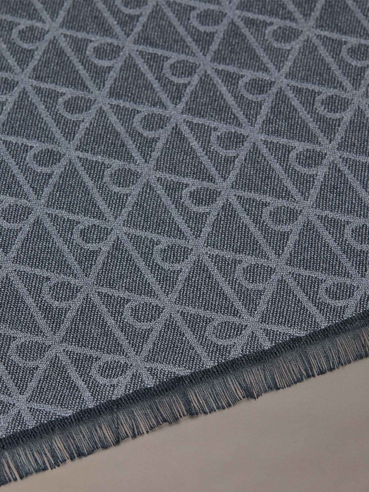 CALVIN KLEIN SCIARPA MONOGRAM DA UOMO NERO