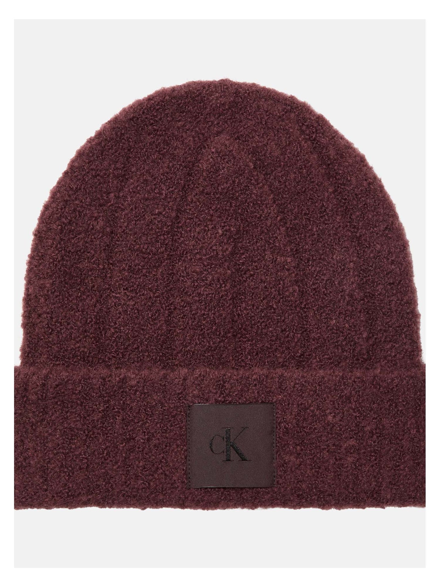 CAPPELLO PATCH BOUCLE CALVIN KLEIN UNISEX BORDEAUX