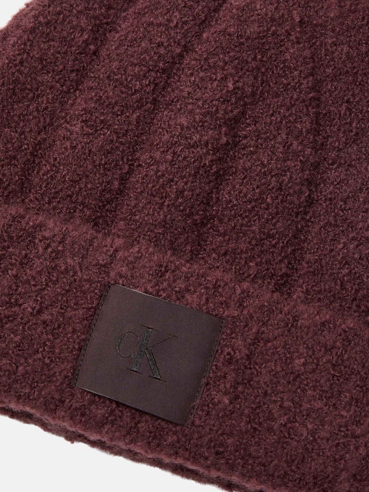 CAPPELLO PATCH BOUCLE CALVIN KLEIN UNISEX BORDEAUX
