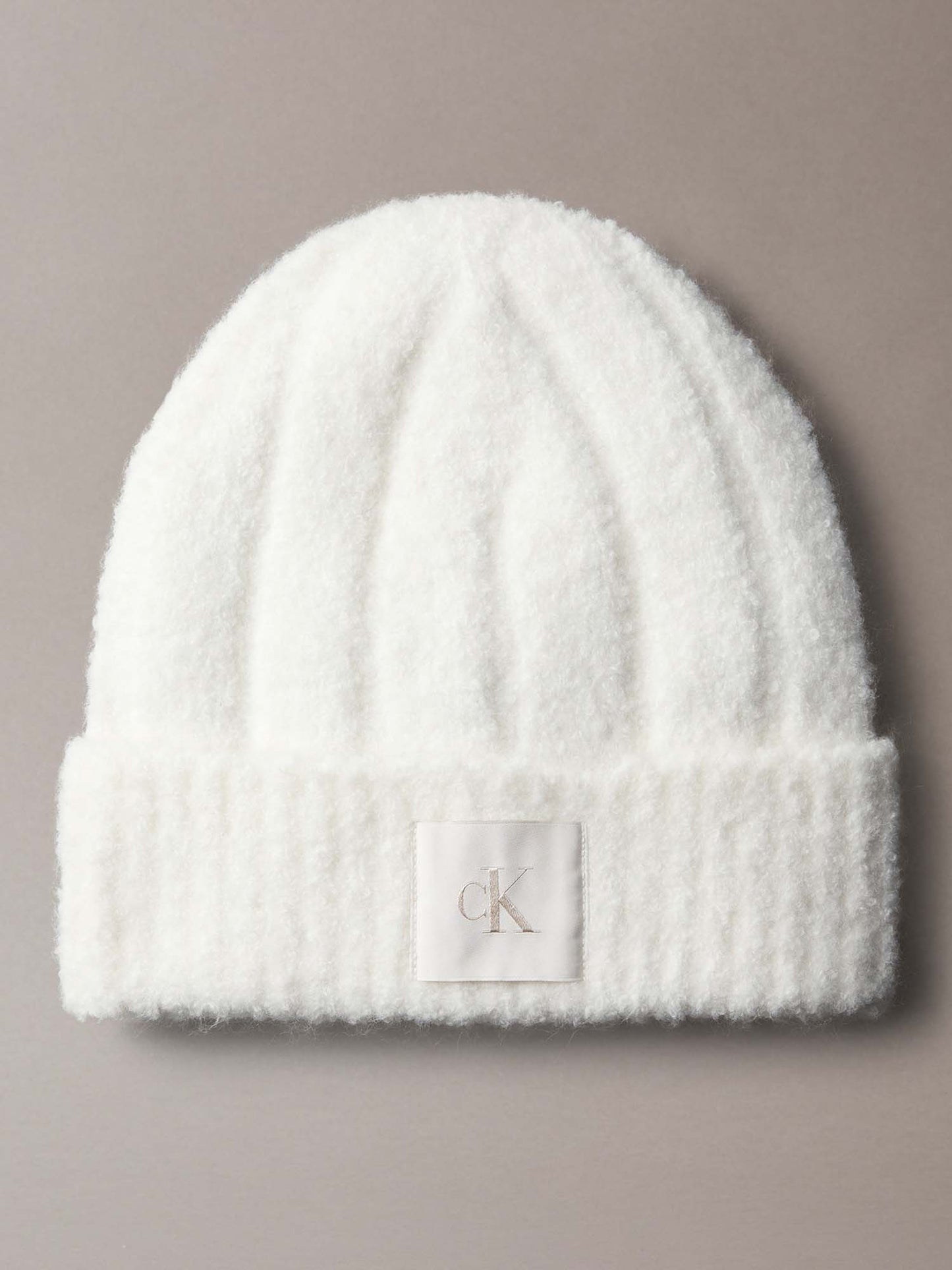 CAPPELLO PATCH BOUCLE CALVIN KLEIN UNISEX PANNA