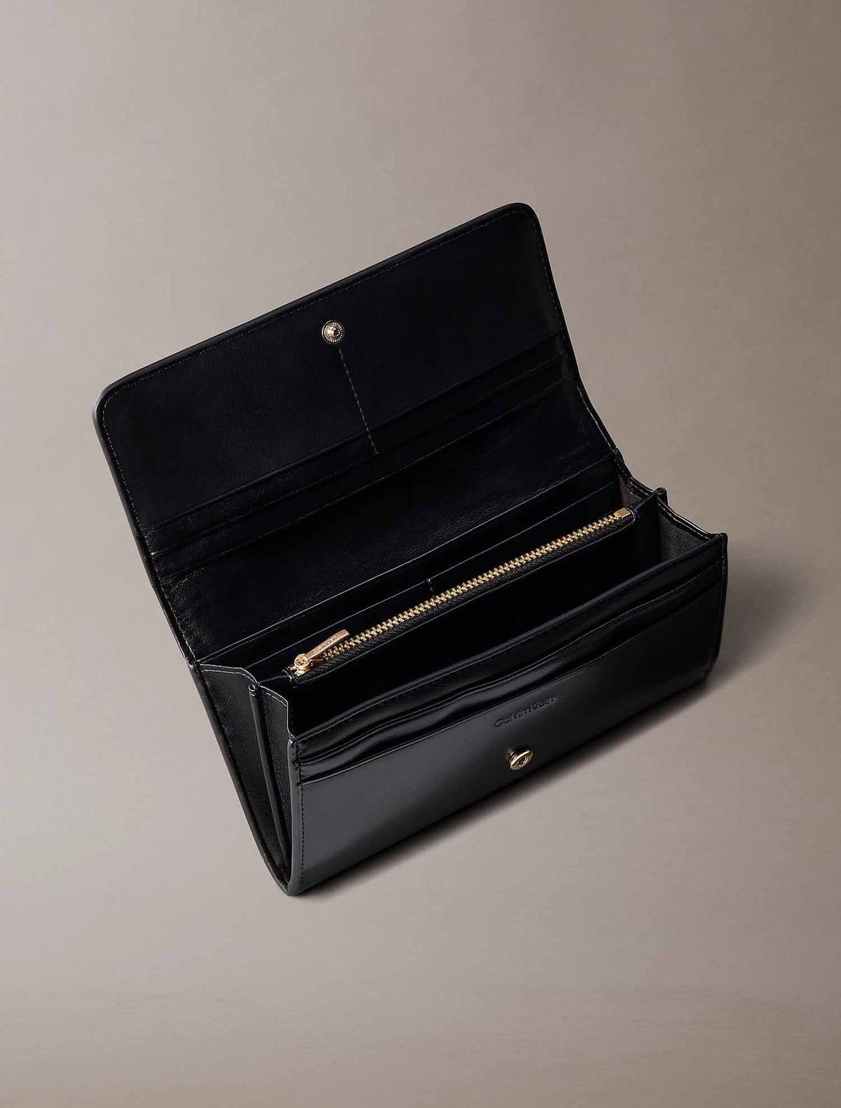 Ck long wallet portafogli da donna nero
