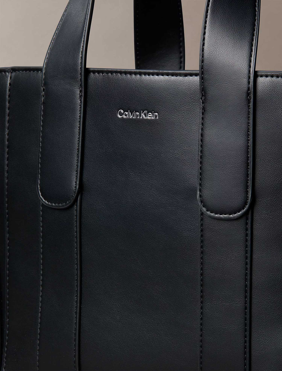 Ck webbing smalltote borsa da unisex nero