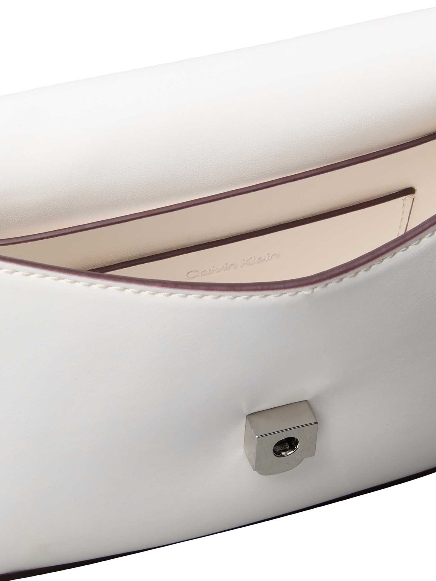 Borsa bianca Calvin Klein Flap Camera Bag da donna elegante e versatile