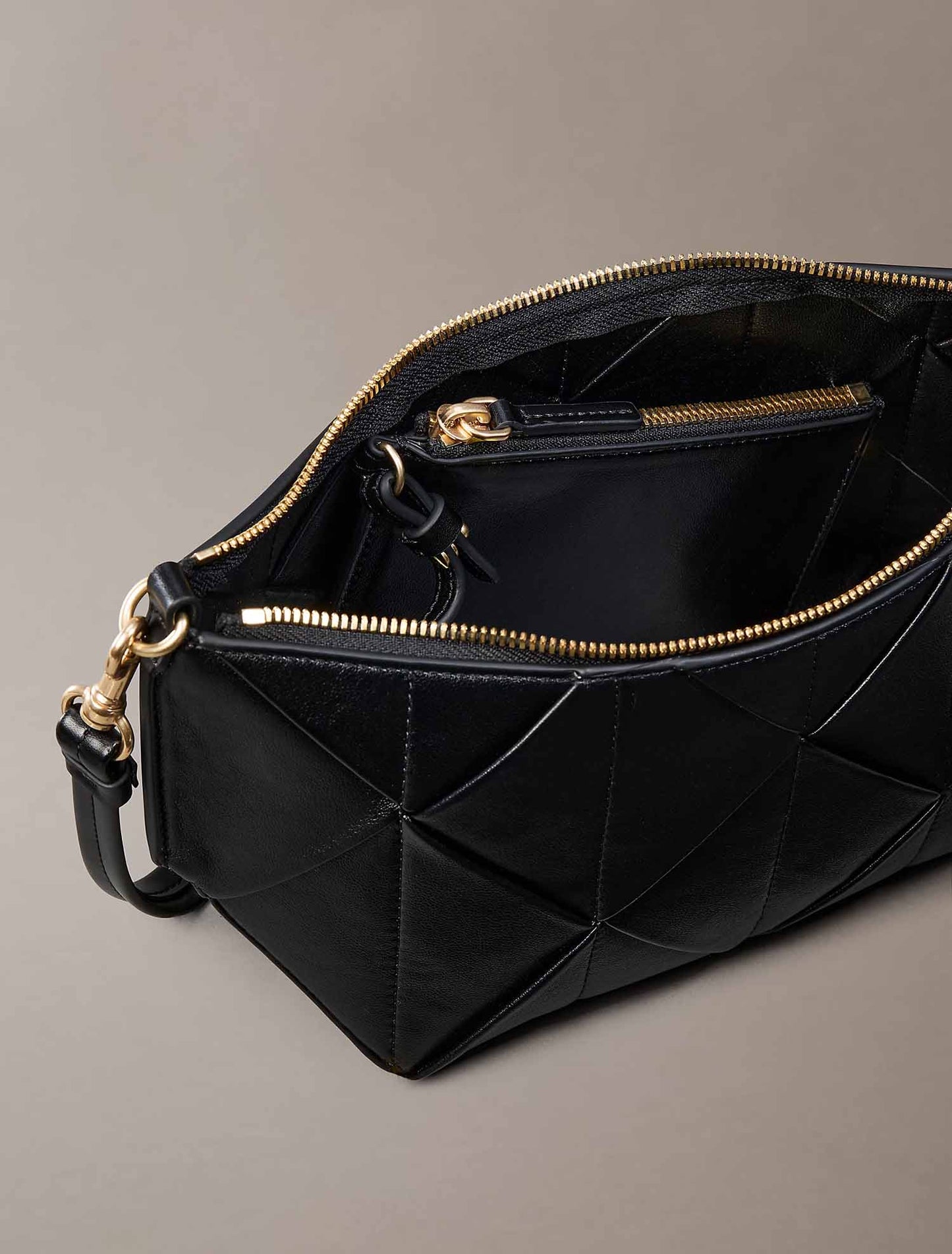 Calvin Klein Woven Shoulderbag, borsa da unisex adulto nera