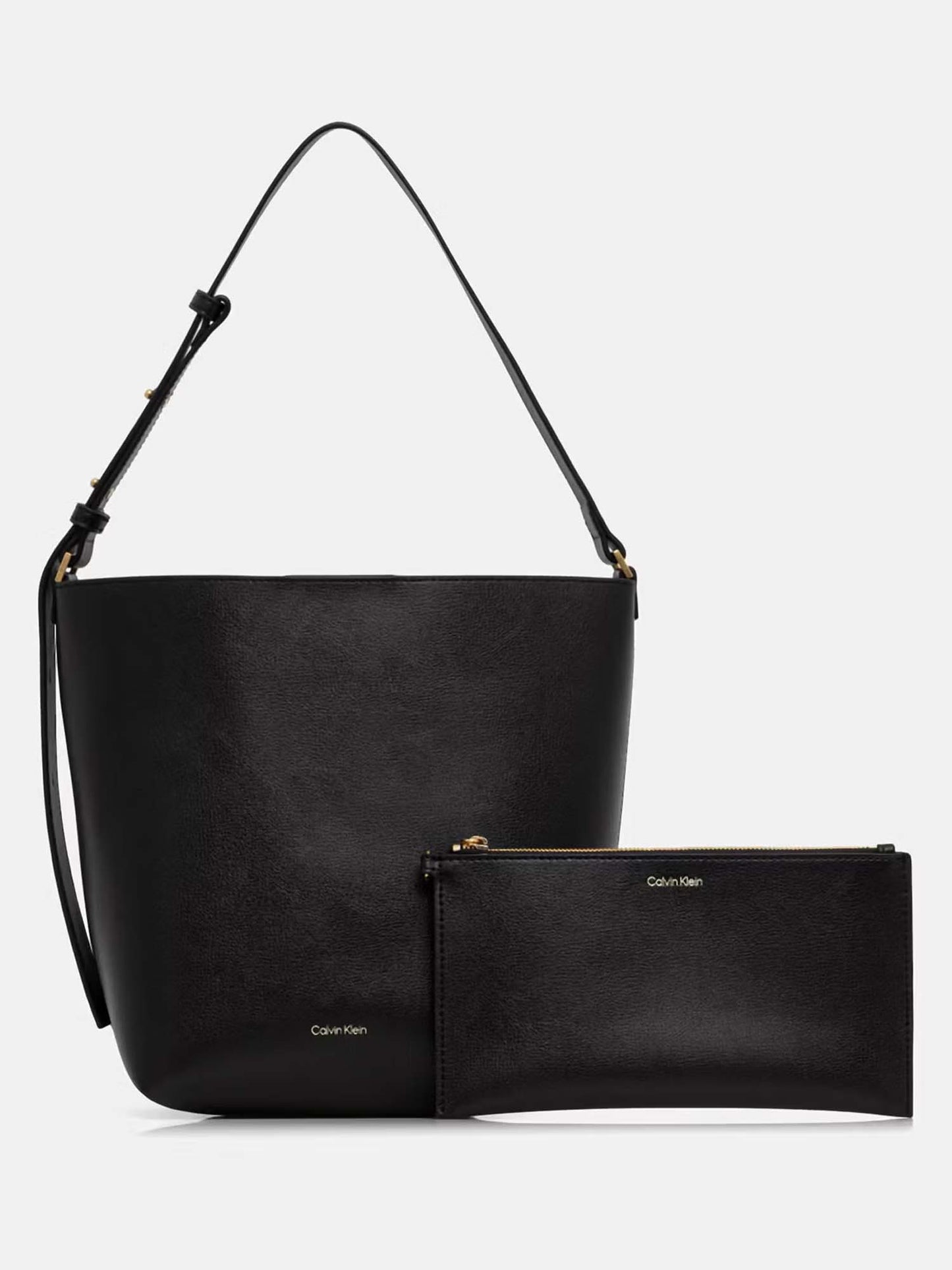 Calvin Klein Foil Logo Bucket, borsa da unisex adulto nera