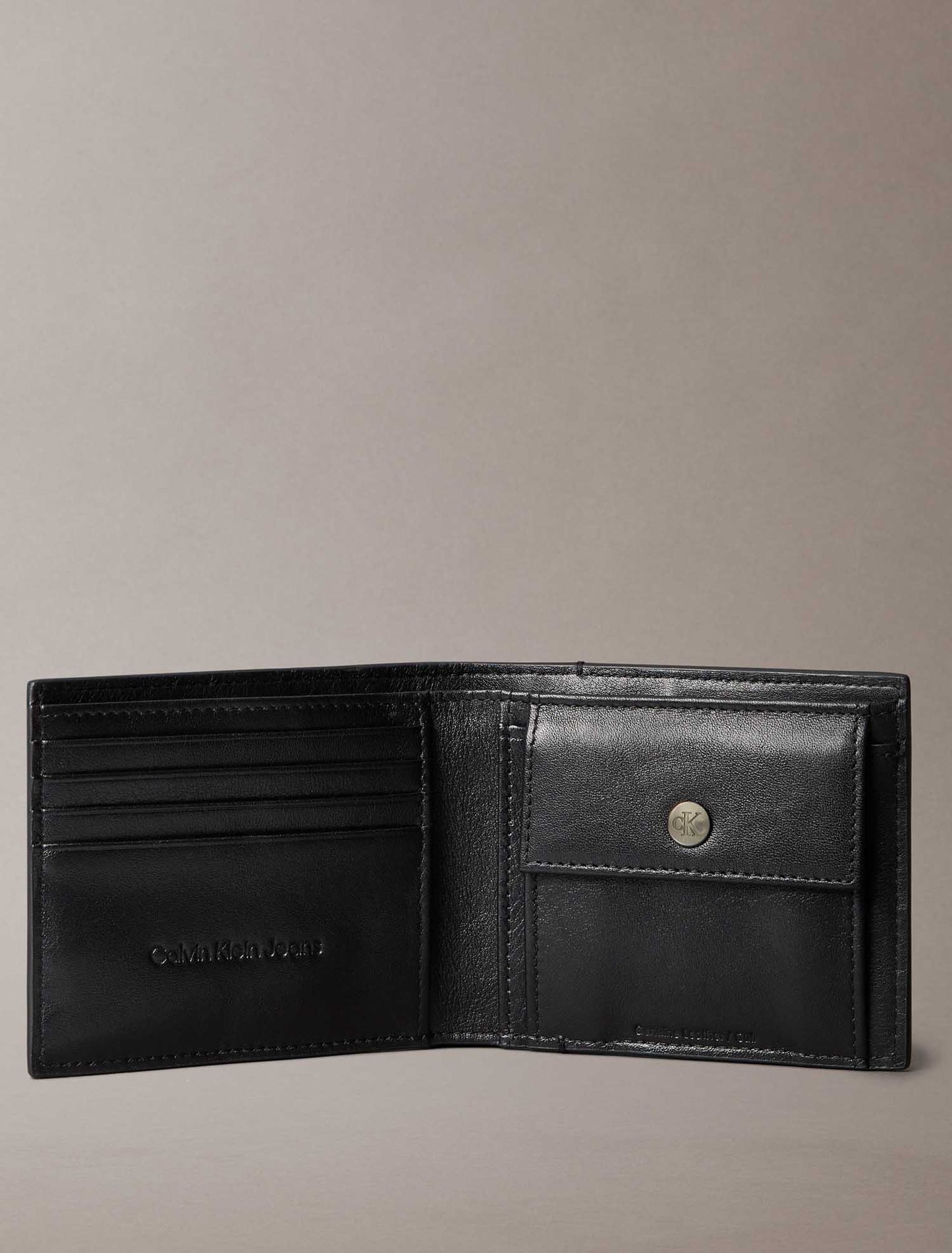 Calvin Klein portafoglio da uomo nero con portamonete e protezione RFID