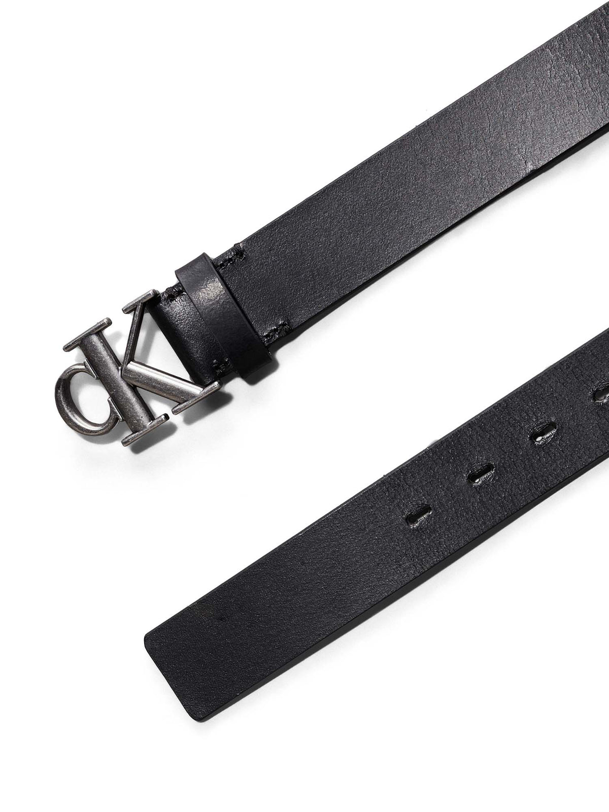 Ck monogram plaque cintura da unisex nero