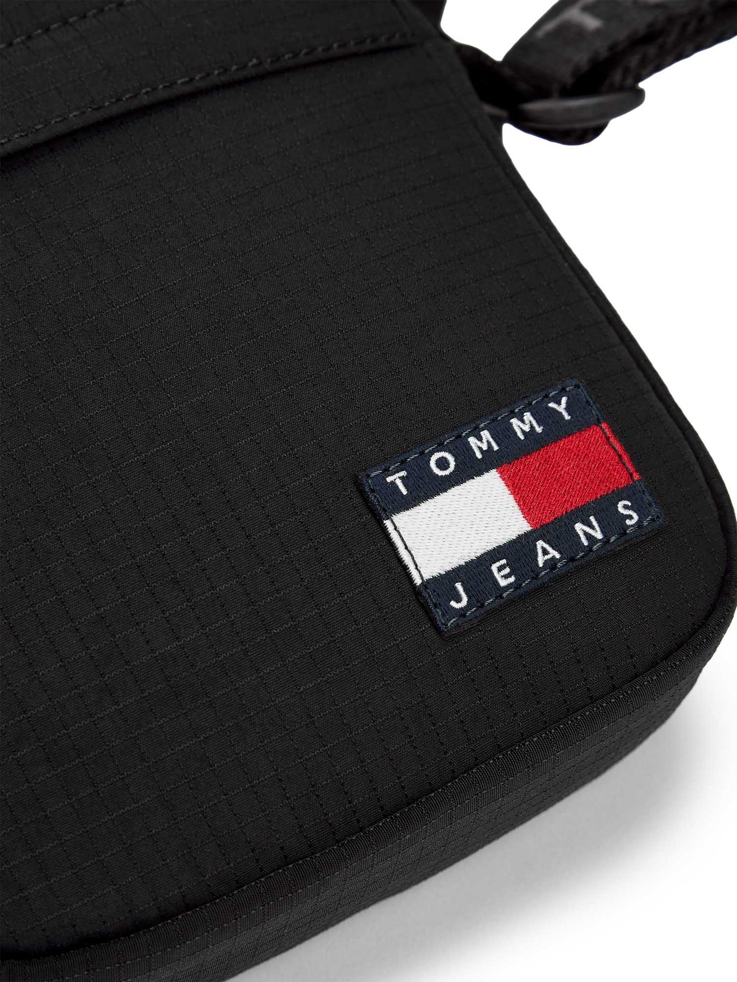 Borsa a tracolla nera Tommy Jeans Ripstop da uomo