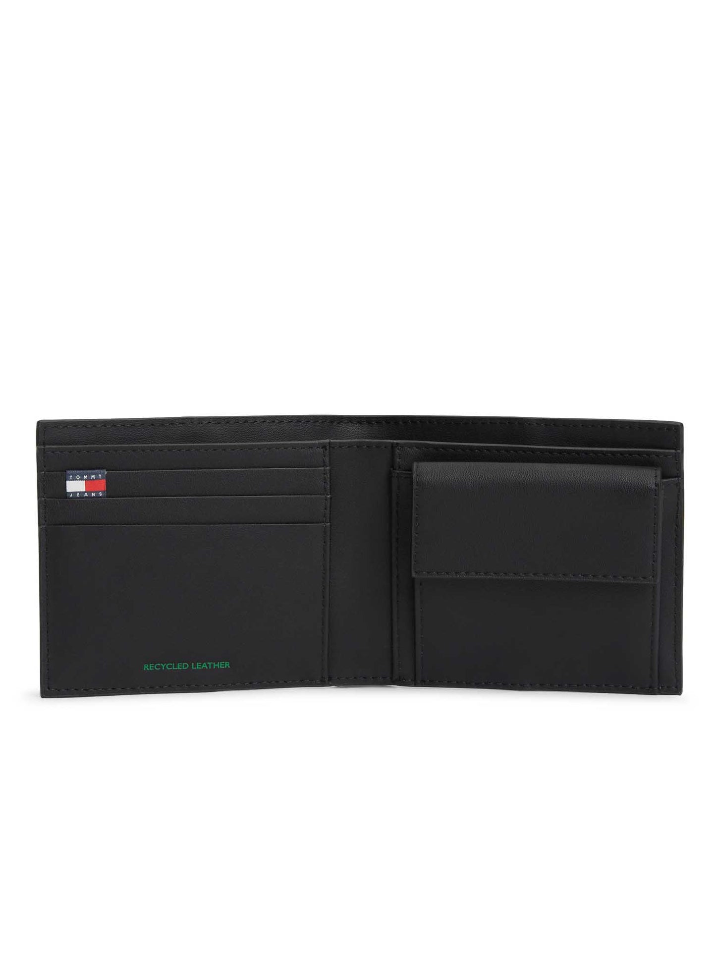 Portafoglio Tommy Jeans Heritage nero da uomo in sintetico