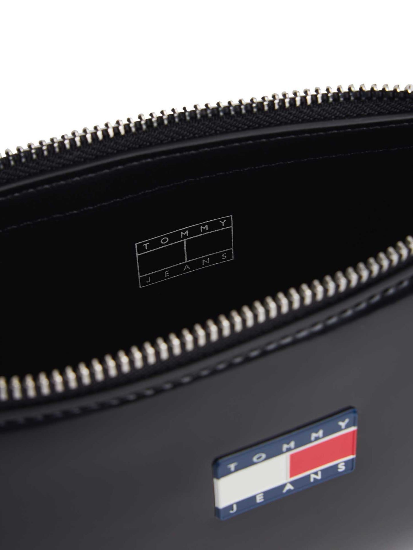 Borsa a spalla Tommy Jeans da donna in similpelle nera