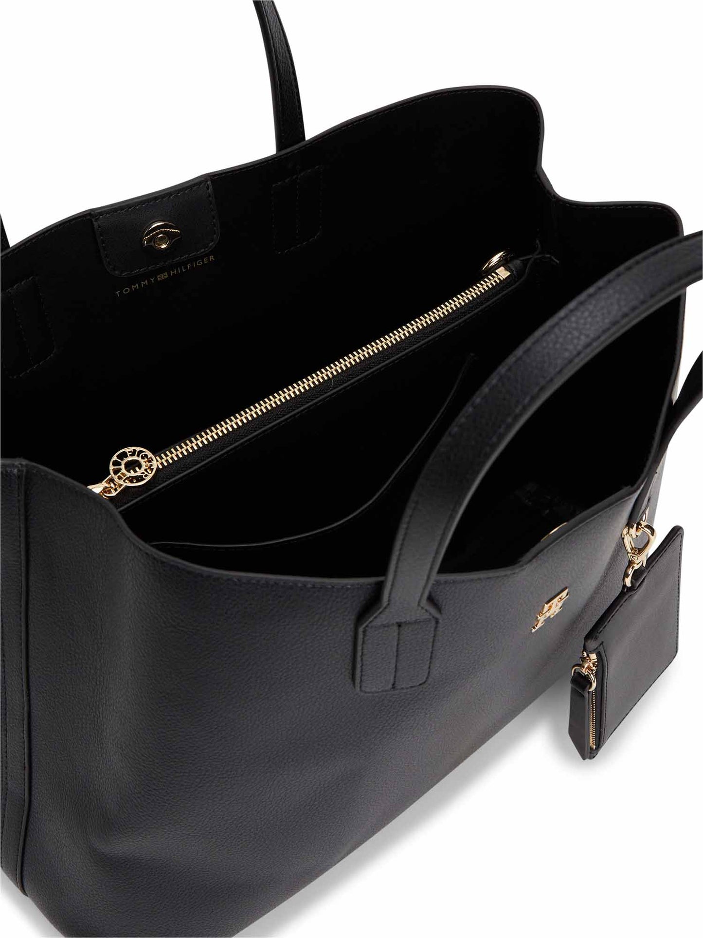 Tommy Hilfiger Icon Satchel, borsa unisex adulto nera