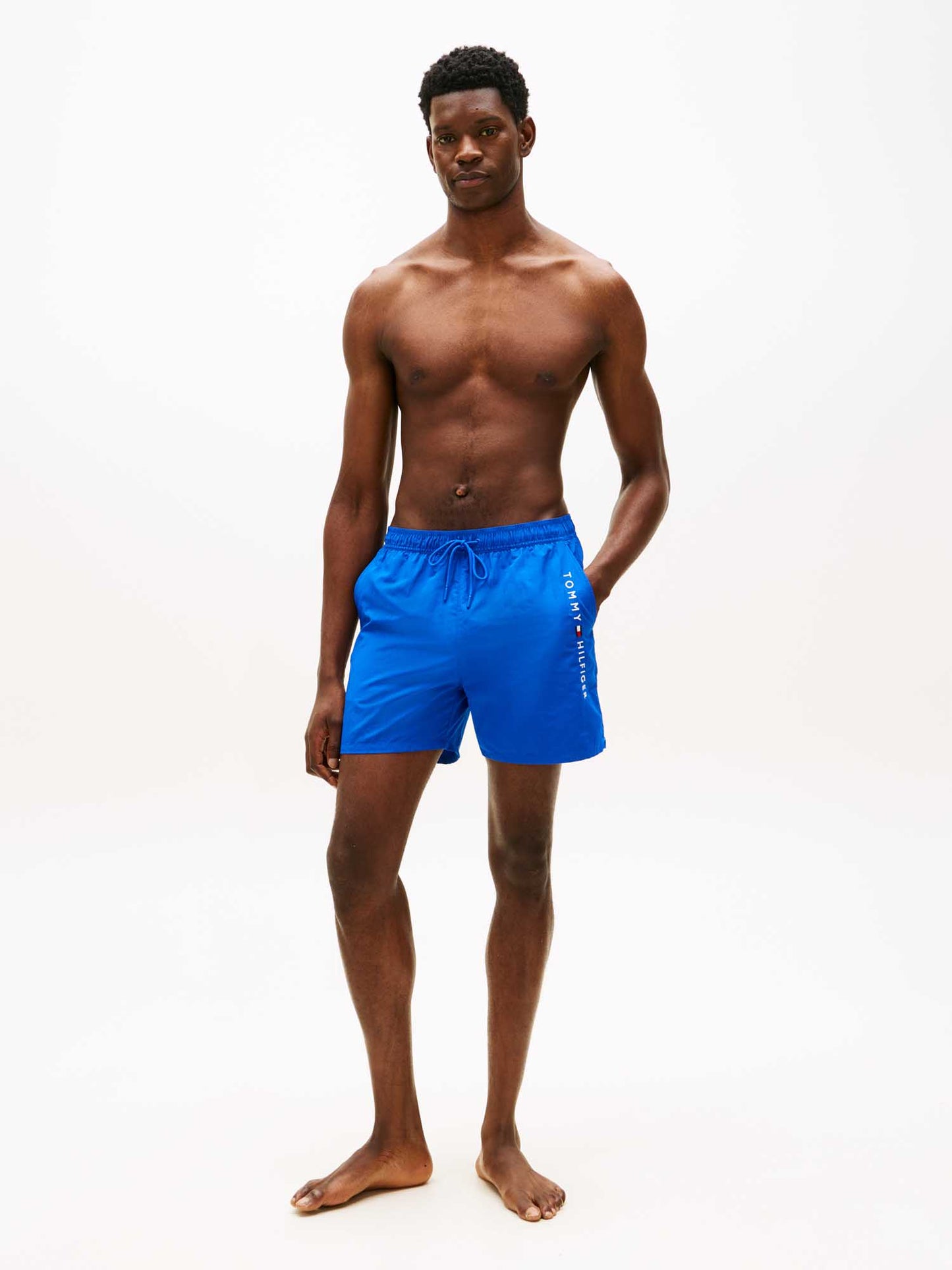 Pantaloncini da bagno Tommy Hilfiger con coulisse blu uomo