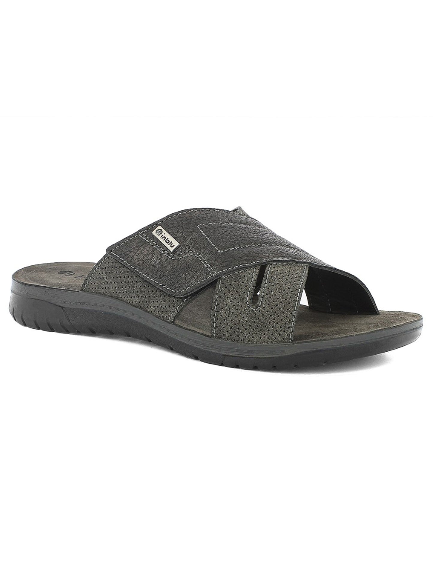 Sandali da uomo In Blu con fascia intrecciata nera
