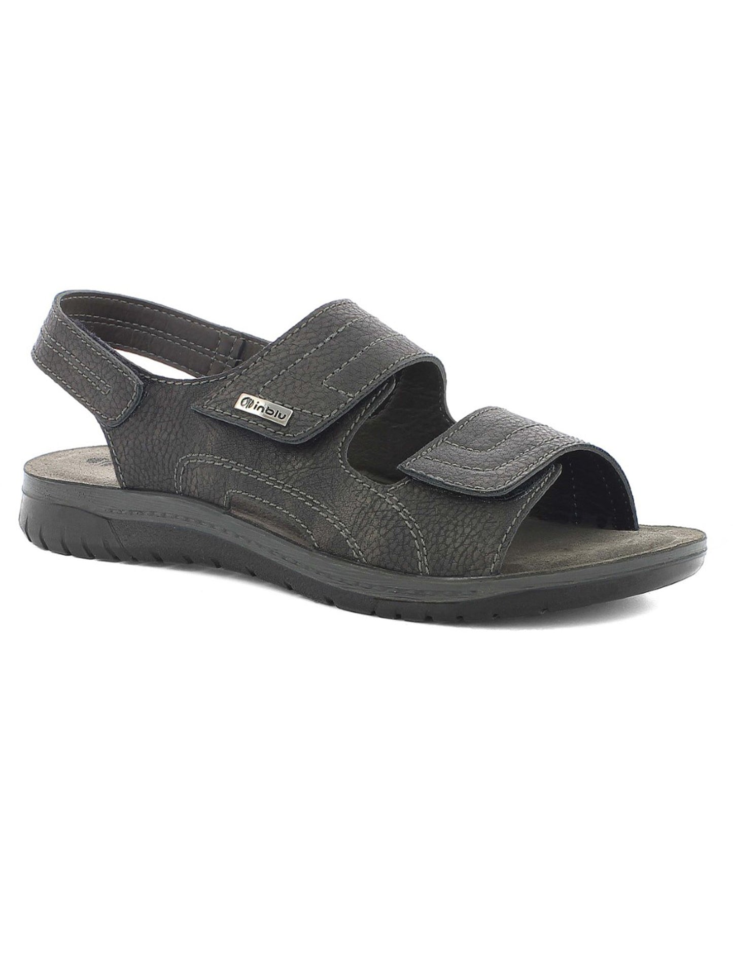 Sandalo da uomo In Blu nero con doppia fascia regolabile