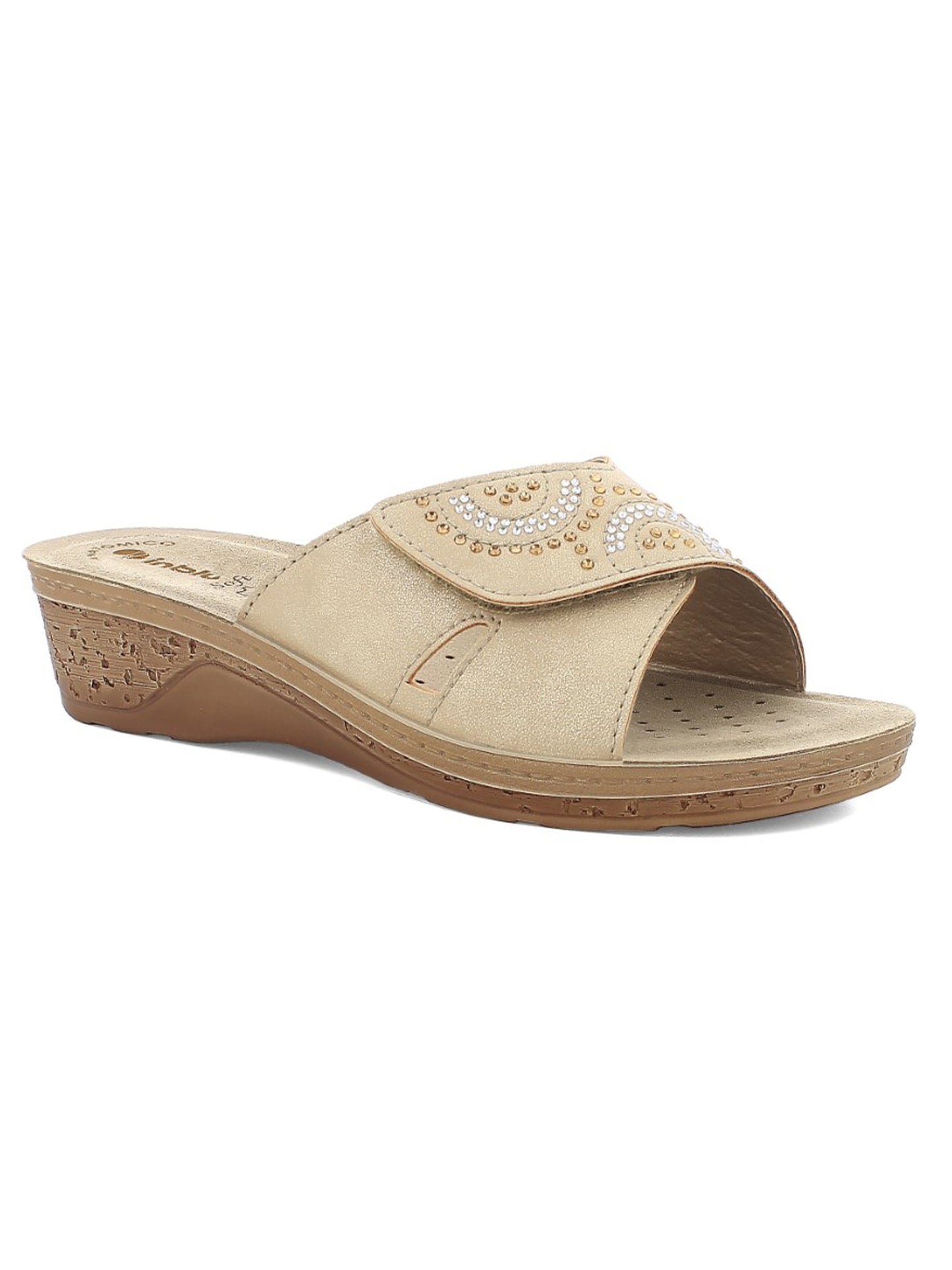 Ciabatte In Blu beige da donna, comfort e praticità quotidiana
