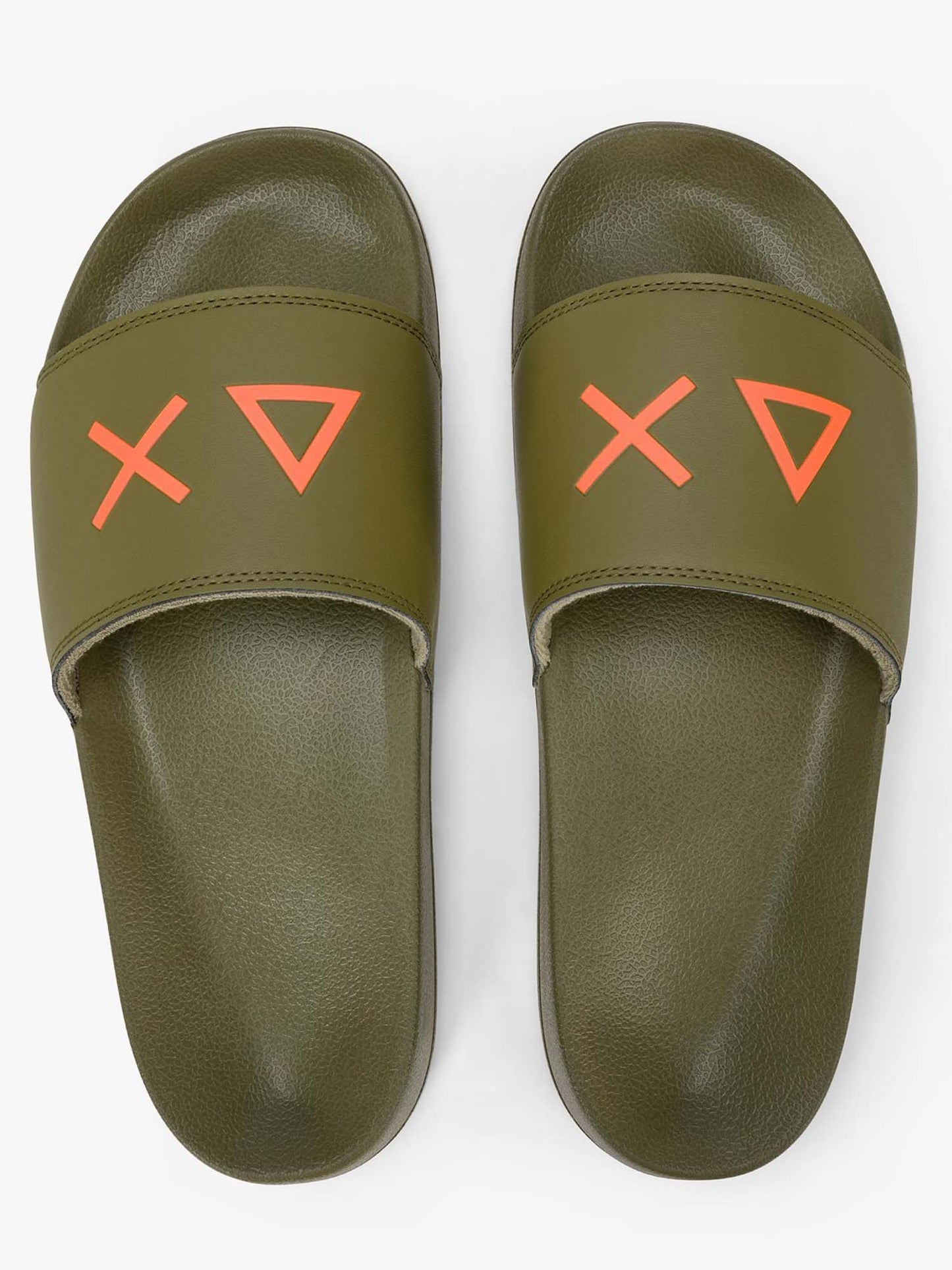 Ciabatte Sun68 Slippers casual verdi da uomo comode e leggere