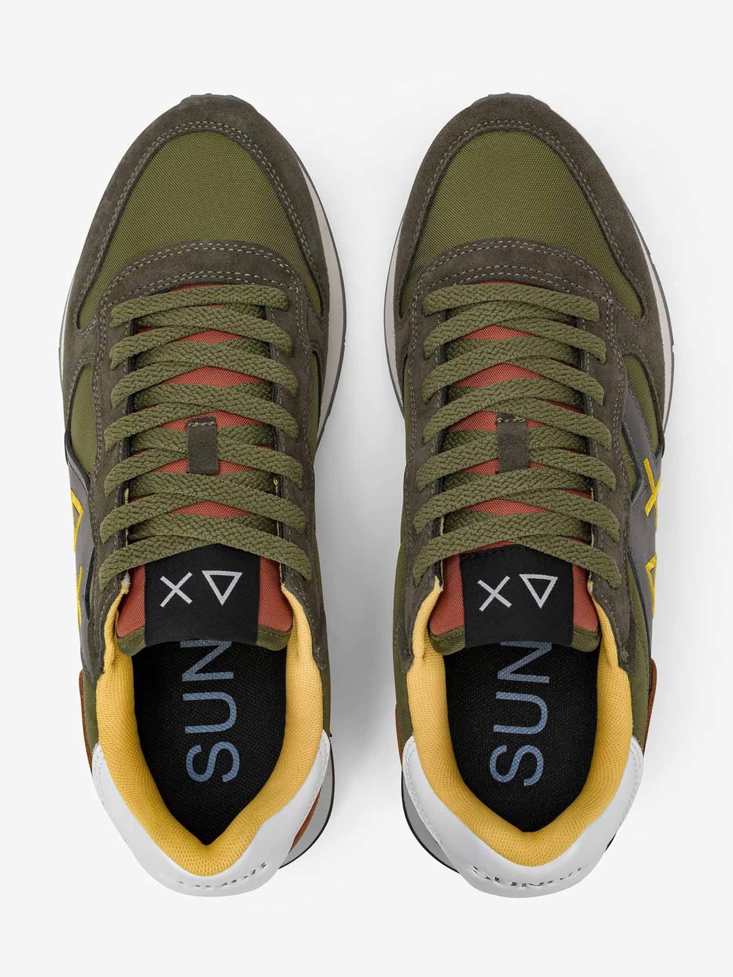 Sun68 Jaki 2.0 Solid, sneakers da uomo verdi dal design moderno