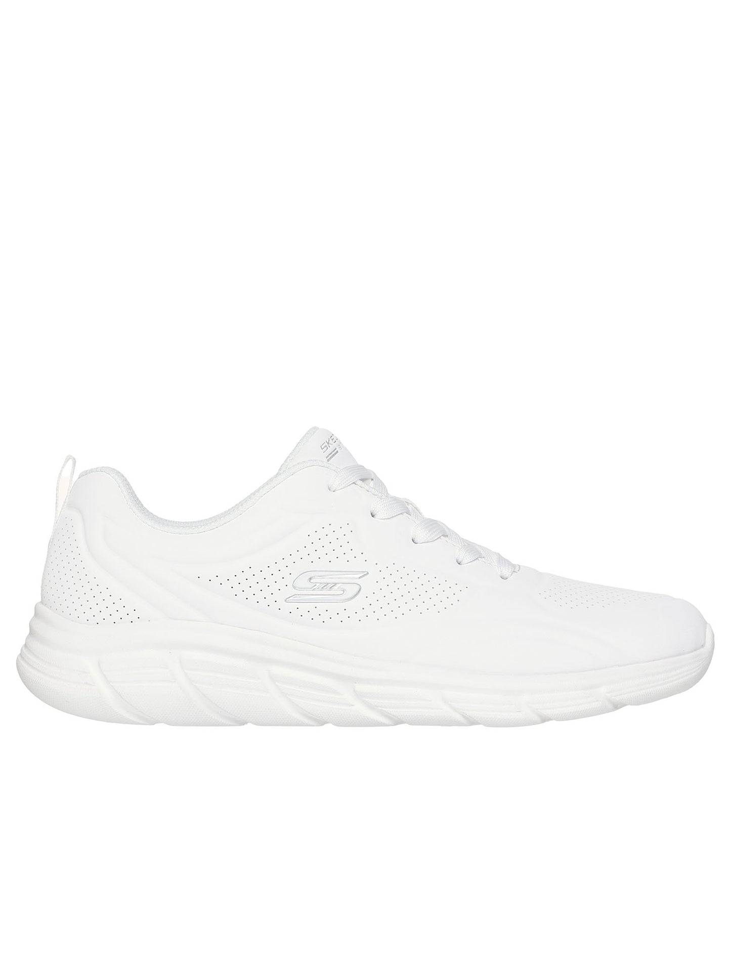 SNEAKERS BOBS FLEX SKECHERS DA DONNA BIANCO