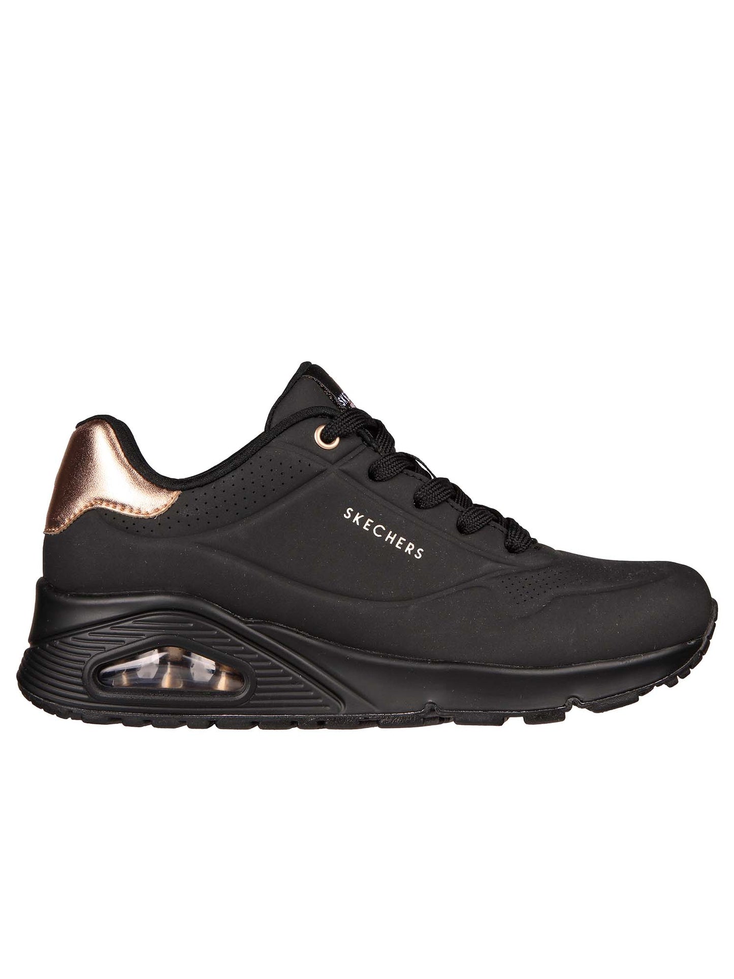 SNEAKERS UNO GOLDEN AIR SKECHERS DA DONNA NERO
