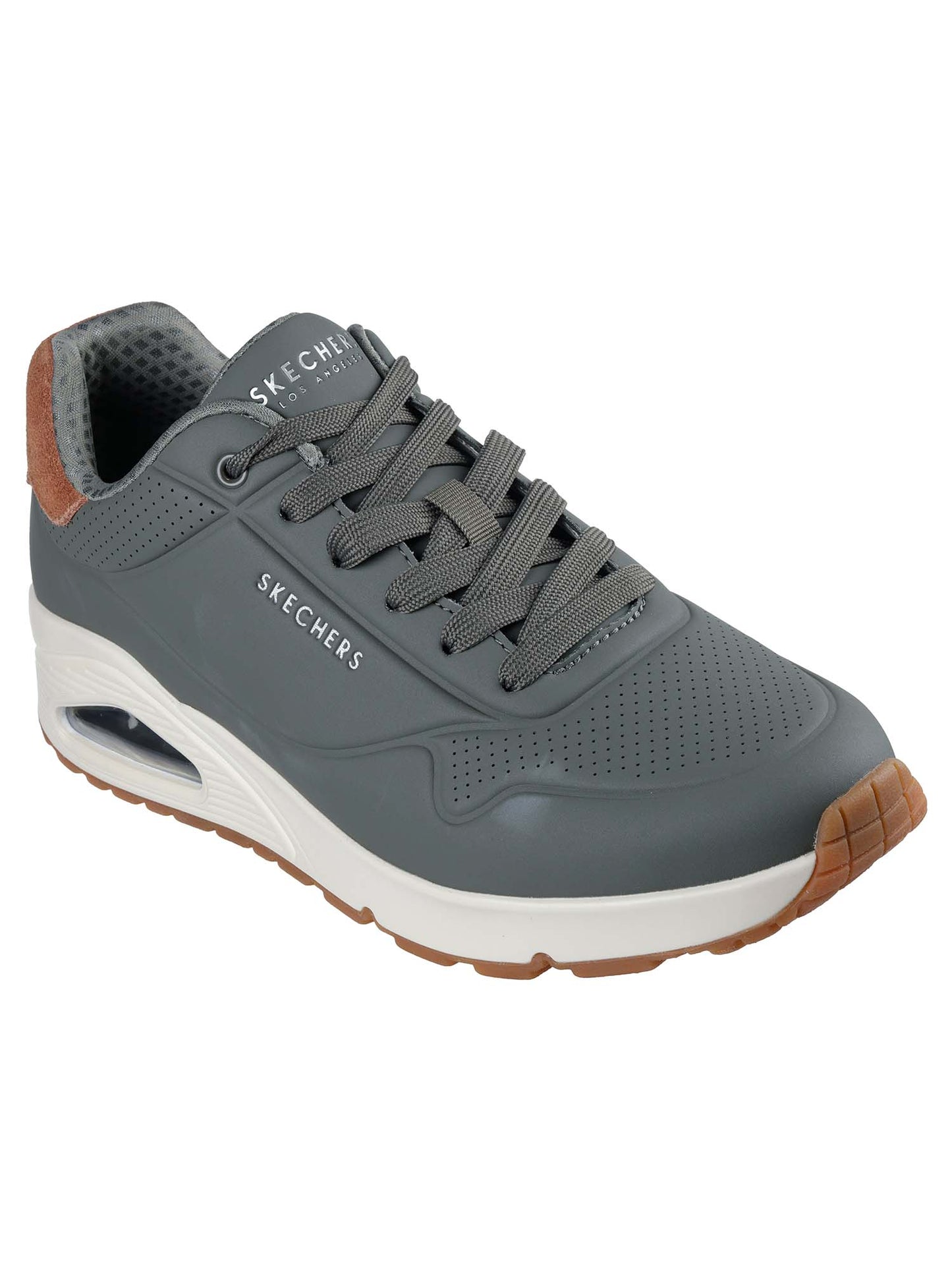 SNEAKERS UNO SUITED ON AIR SKECHERS  DA UOMO OLIVA