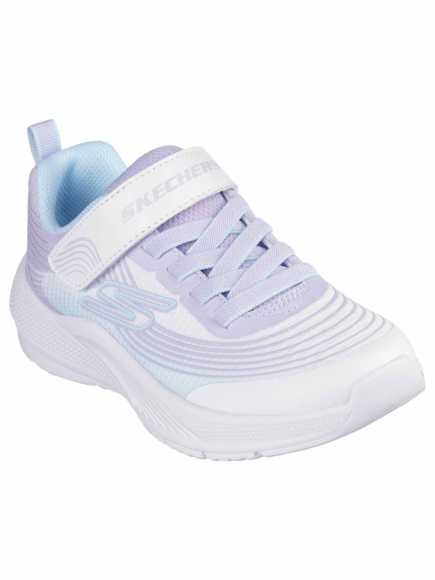 SNEAKERS MICROSPEC CON STRAPPO SKECHERS BAMBINA LILLA