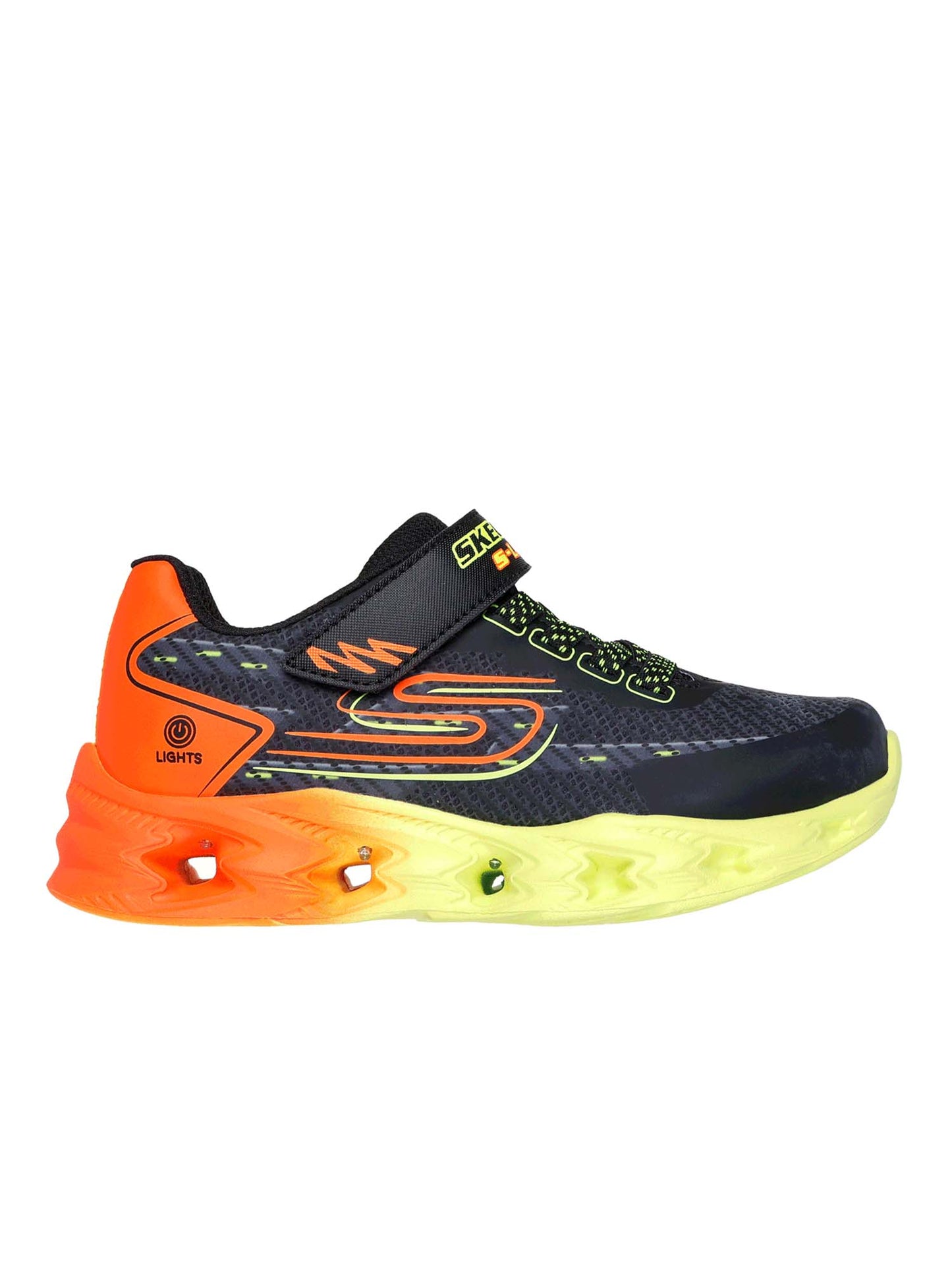 SNEAKERS CON LUCI VORTEX 2.0 SKECHERS DA BAMBINO NERO