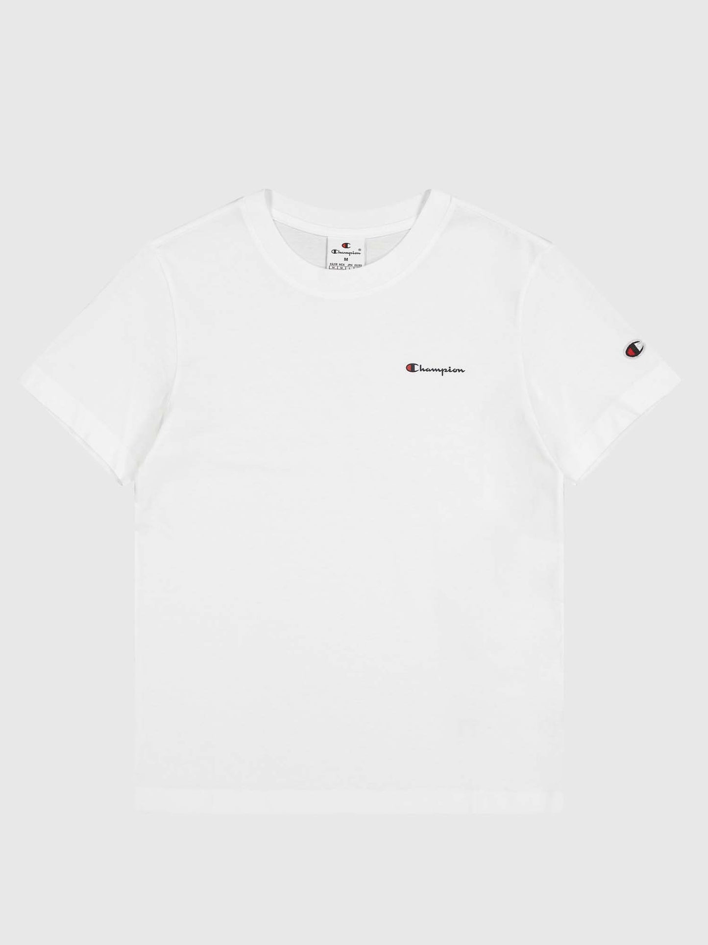 T-SHIRT GIROCOLLO CHAMPION DONNA BIANCO