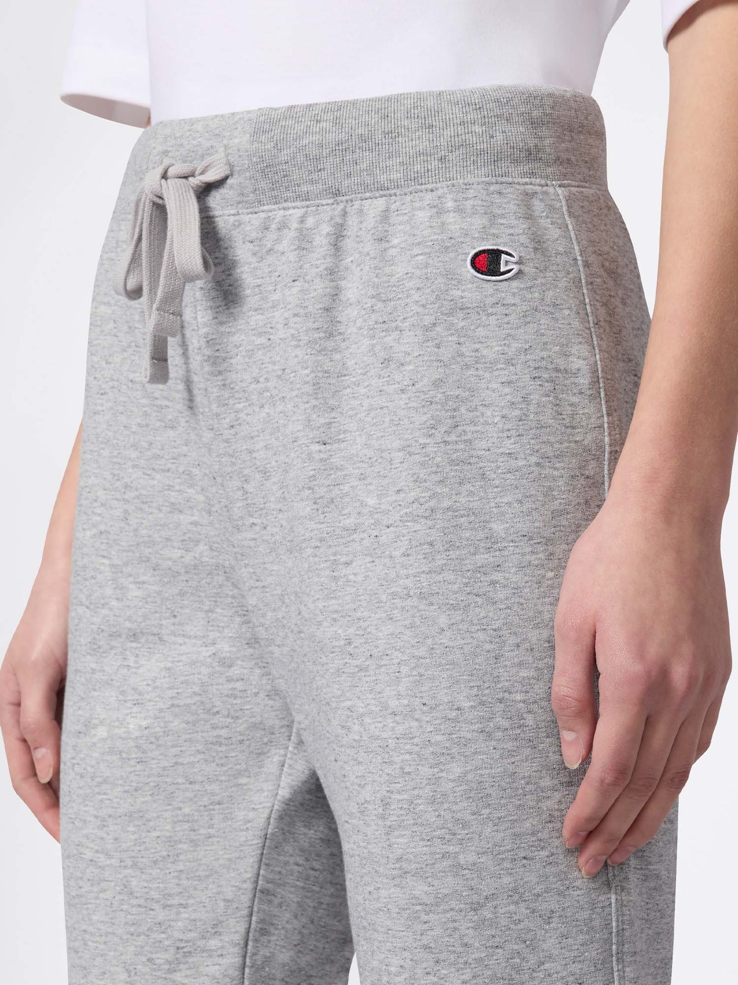 Pantaloni slim fit Champion con coulisse donna in grigio