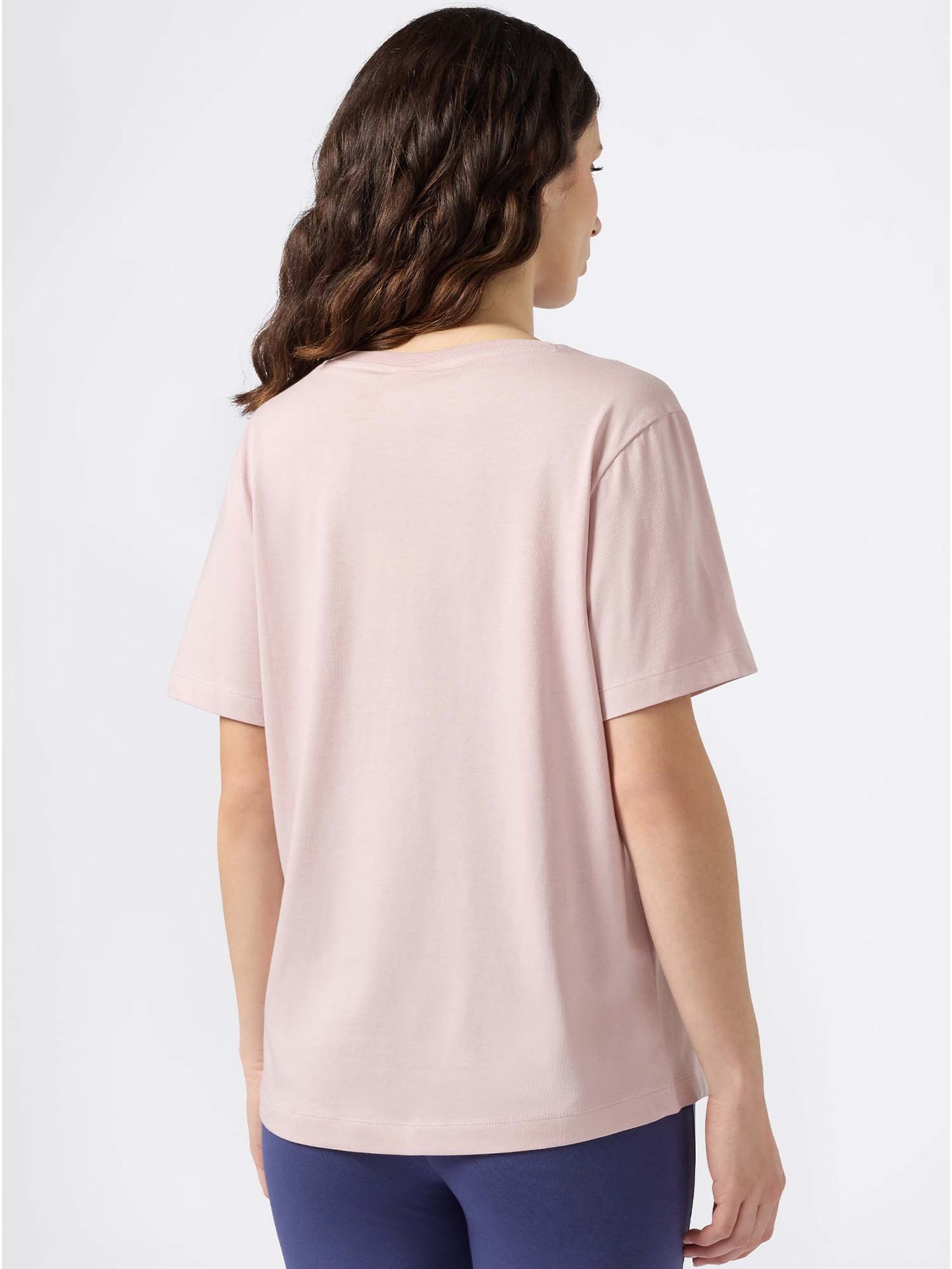 T-SHIRT COLLO A V CHAMPION DA DONNA ROSA