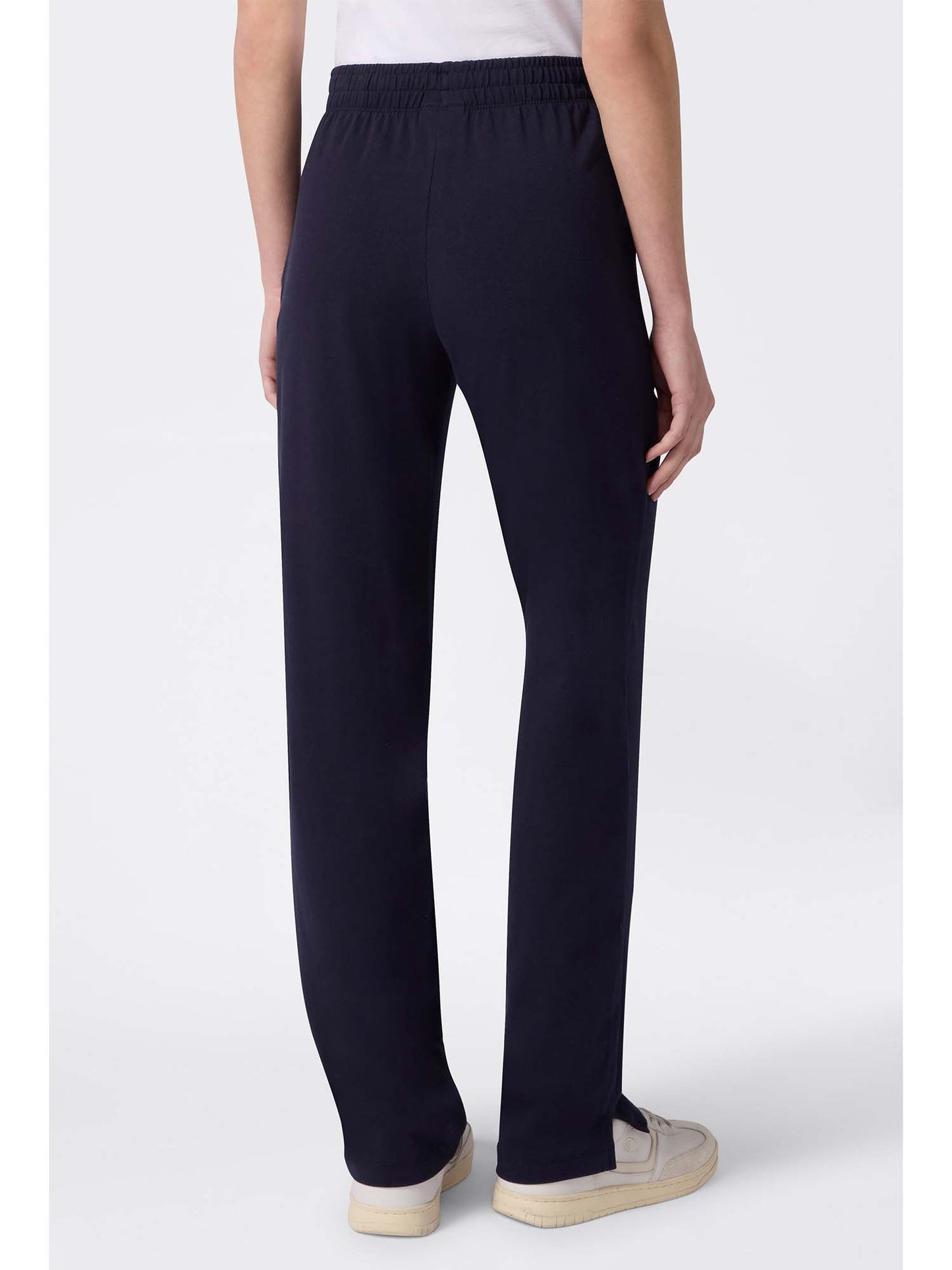 Pantaloni Champion in Lycra blu da donna dal taglio dritto
