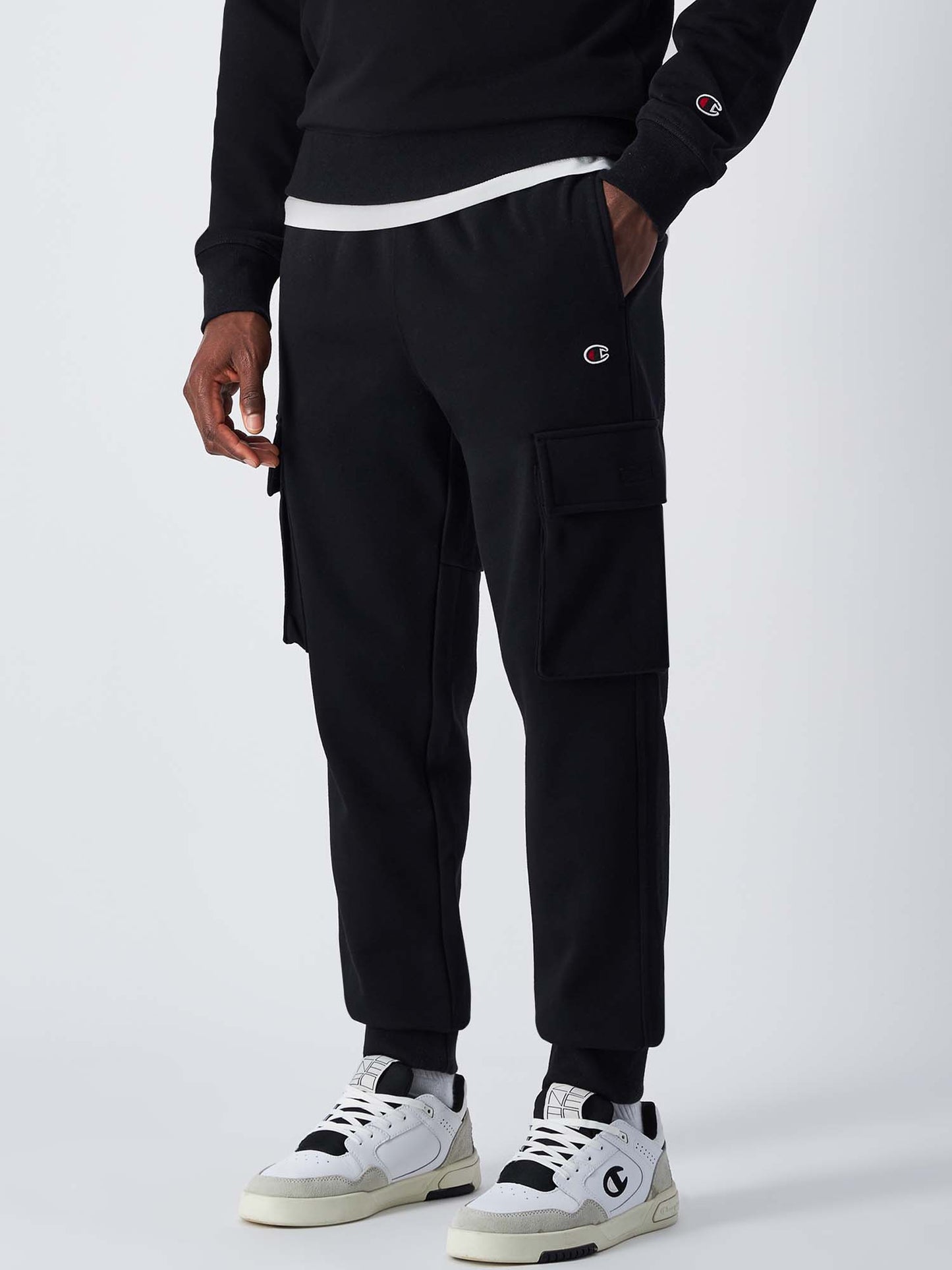 PANTALONE CARGO SPORTIVO CHAMPION UOMO NERO