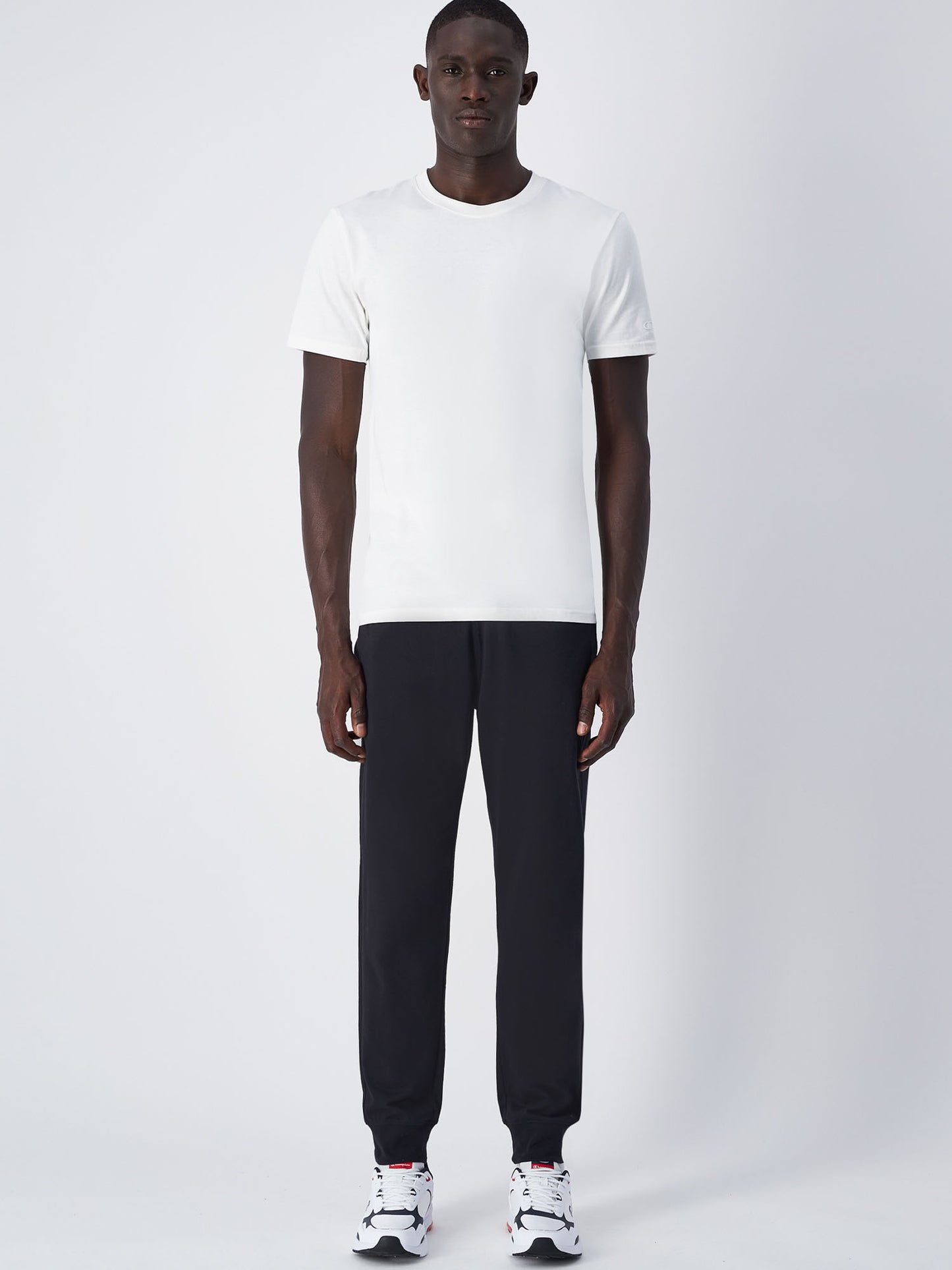 Pantaloni sportivi da uomo Champion neri per la primavera-estate
