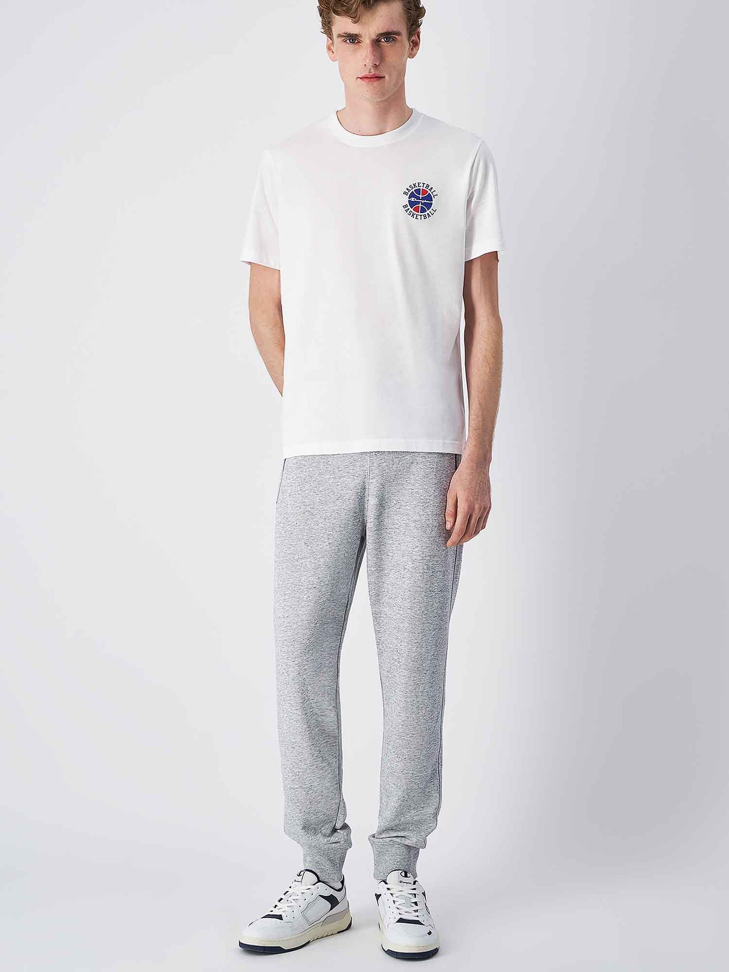 PANTALONE JOGGERS CON ZIP CHAMPION UOMO GRIGIO