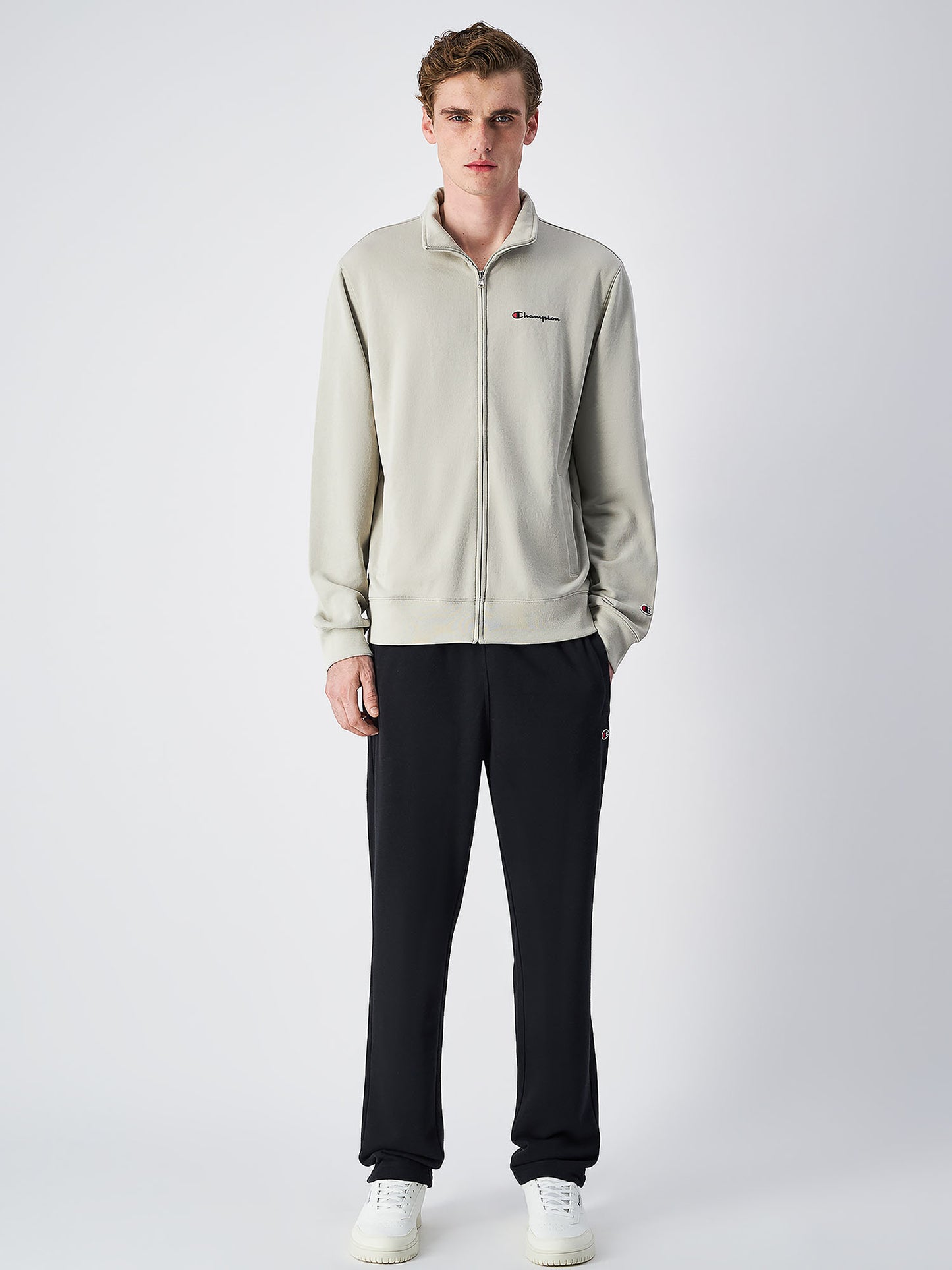 TUTA CHAMPION UOMO BEIGE NERO