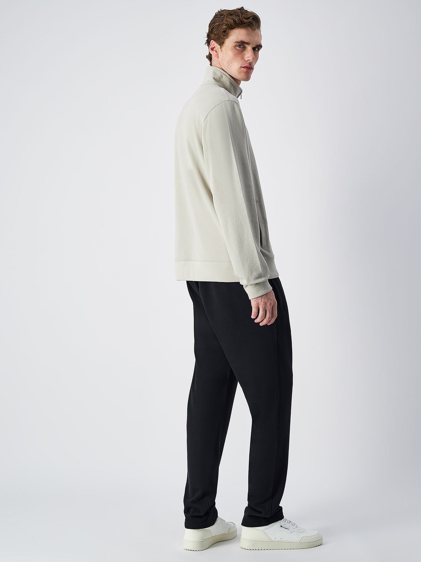 TUTA CHAMPION UOMO BEIGE NERO
