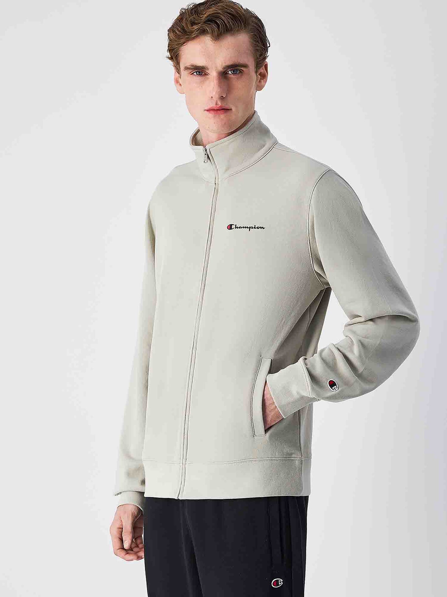 TUTA CHAMPION UOMO BEIGE NERO