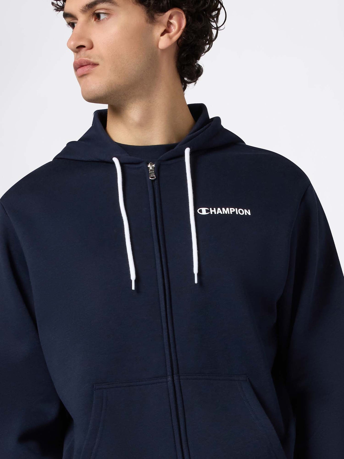 FELPA FULL ZIP CHAMPION DA UOMO BLU
