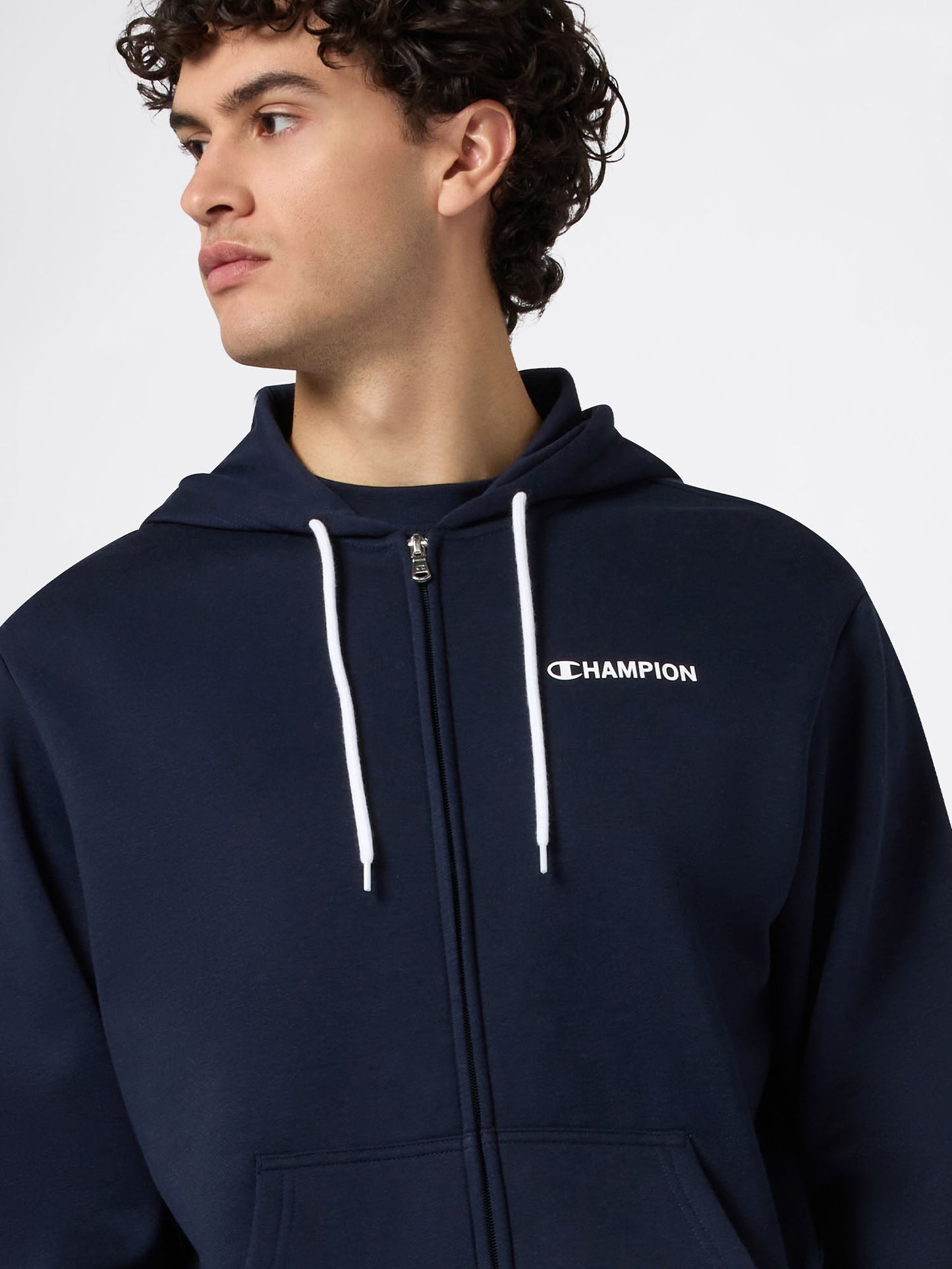 FELPA FULL ZIP CHAMPION DA UOMO BLU