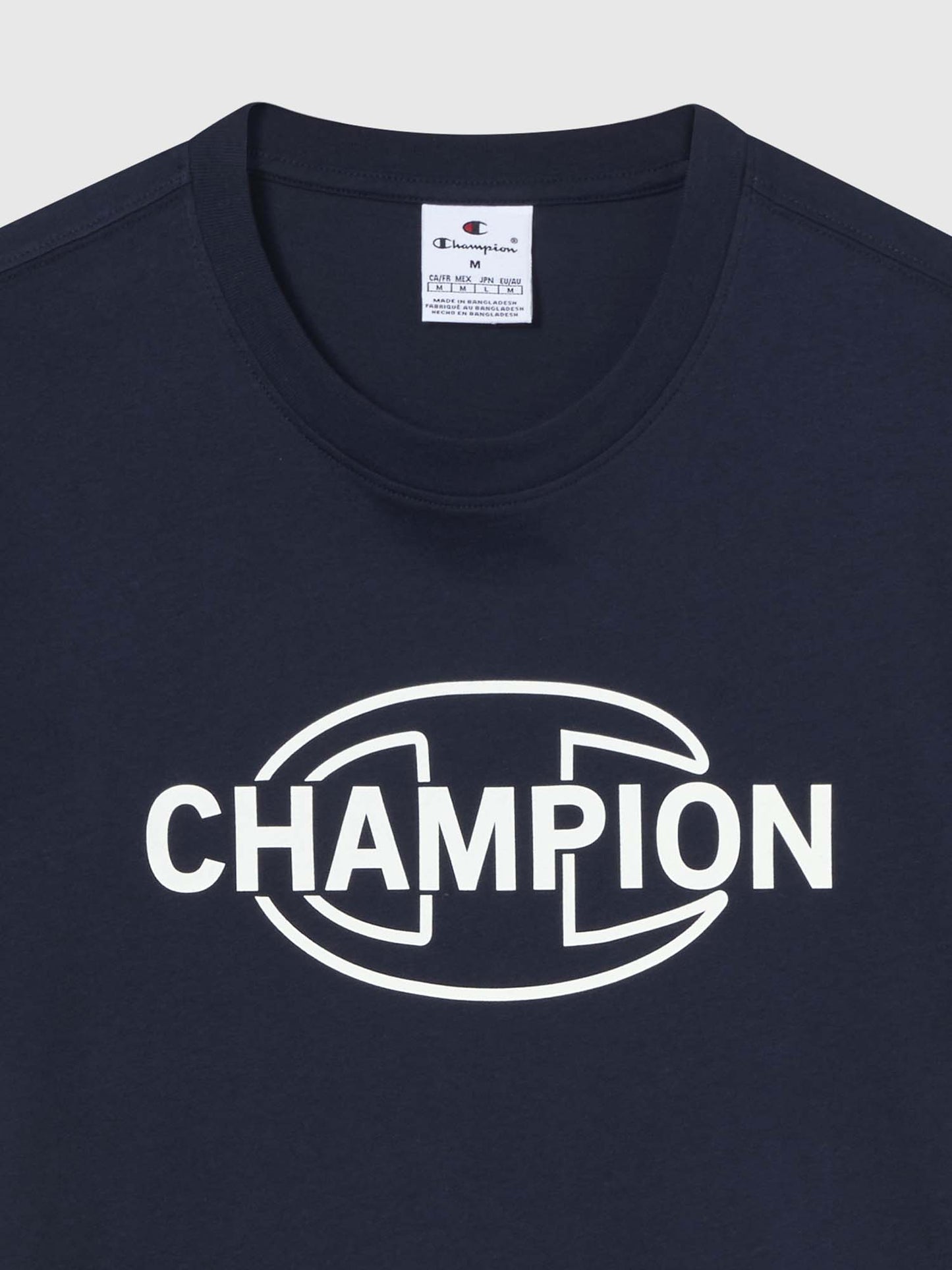 T-SHIRT GIROCOLLO CHAMPION DA UOMO BLU