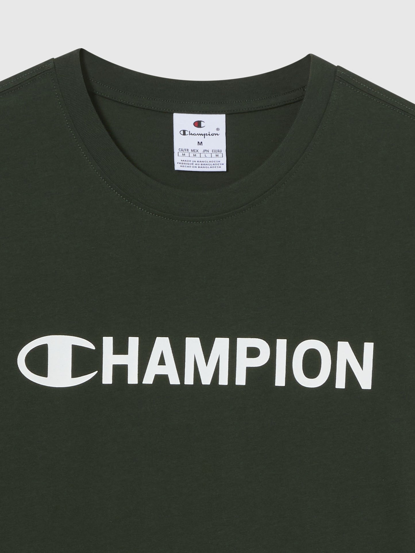 T-SHIRT GIROCOLLO CHAMPION DA UOMO VERDE