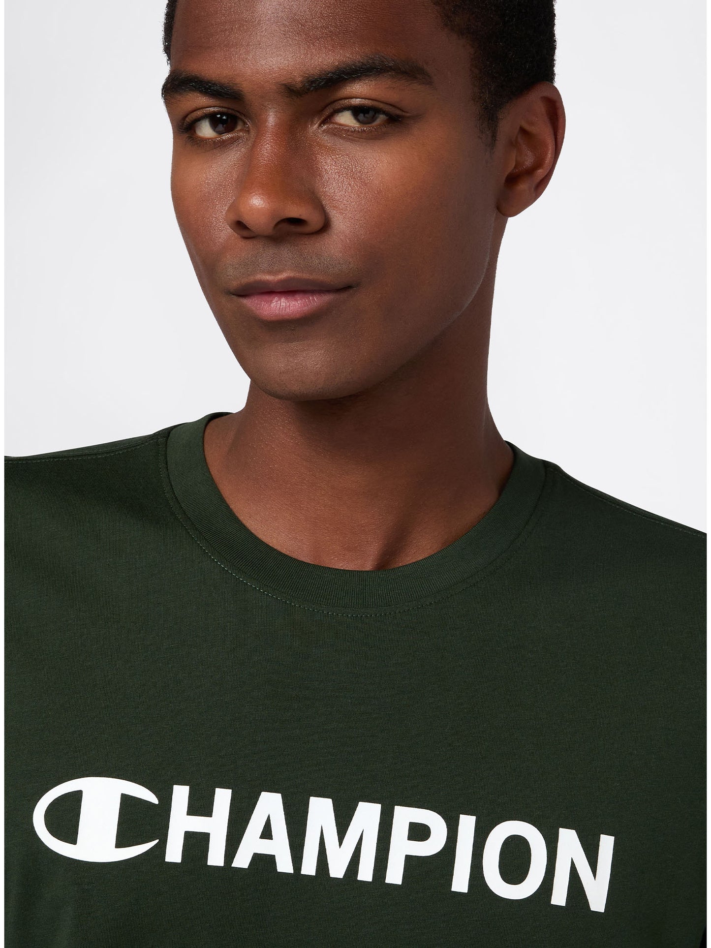 T-SHIRT GIROCOLLO CHAMPION DA UOMO VERDE