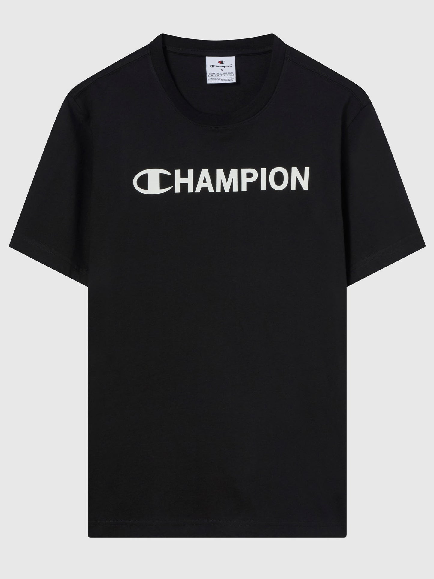 T-SHIRT GIROCOLLO CHAMPION DA UOMO NERO