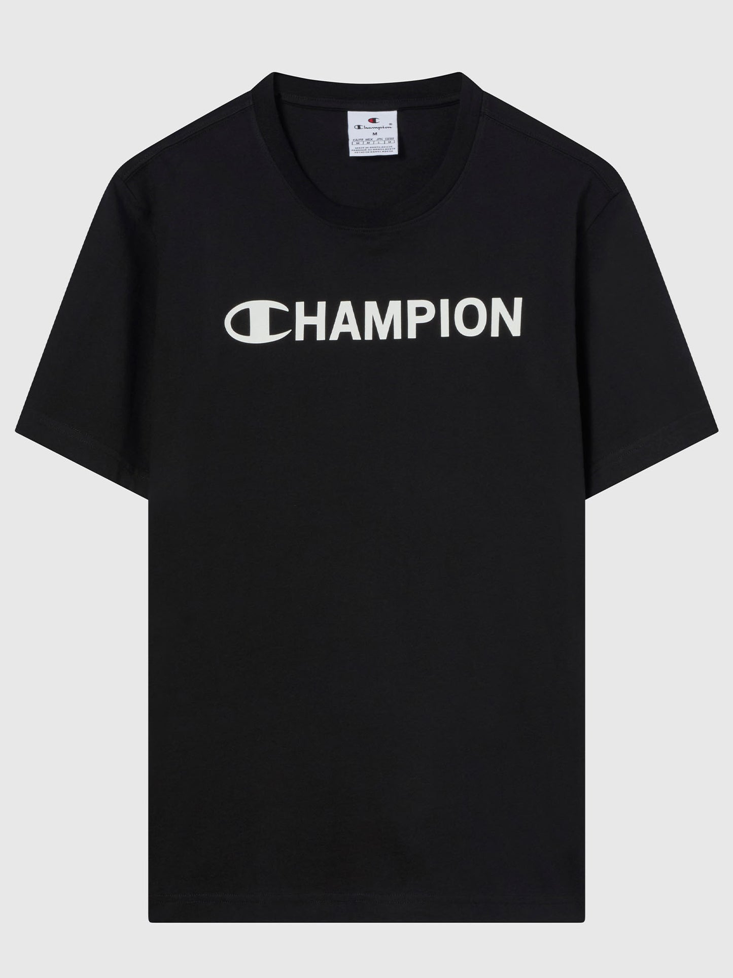 T-SHIRT GIROCOLLO CHAMPION DA UOMO NERO