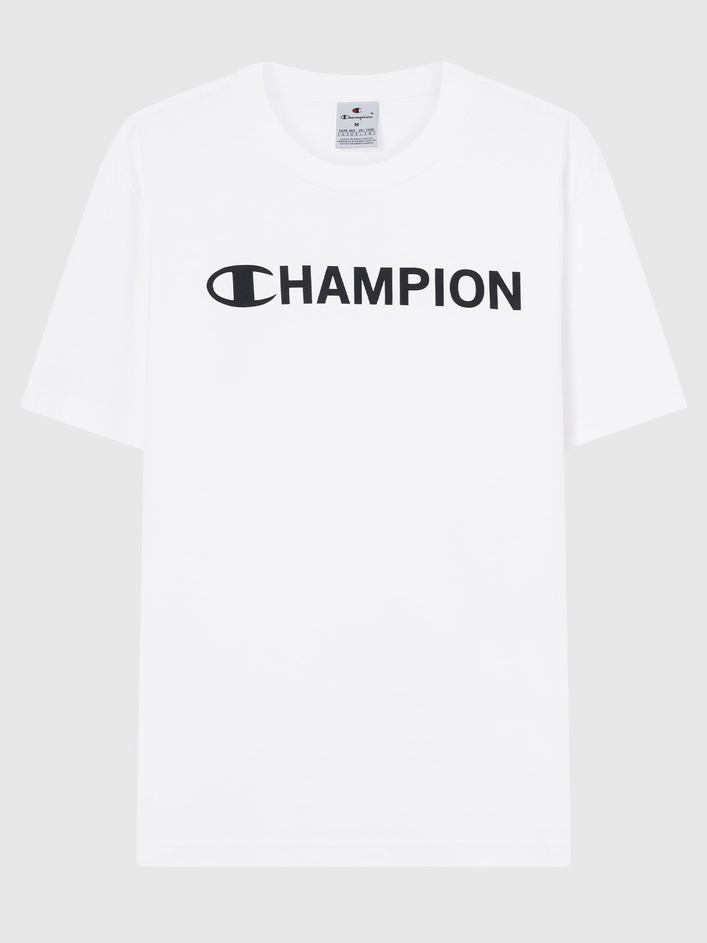 T-SHIRT GIROCOLLO CHAMPION DA UOMO BIANCO