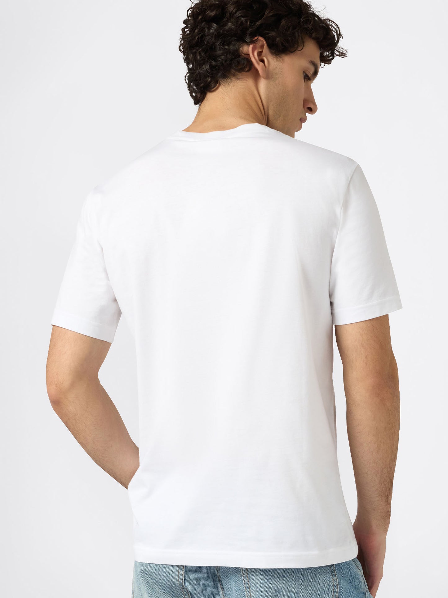 T-SHIRT GIROCOLLO CHAMPION DA UOMO BIANCO