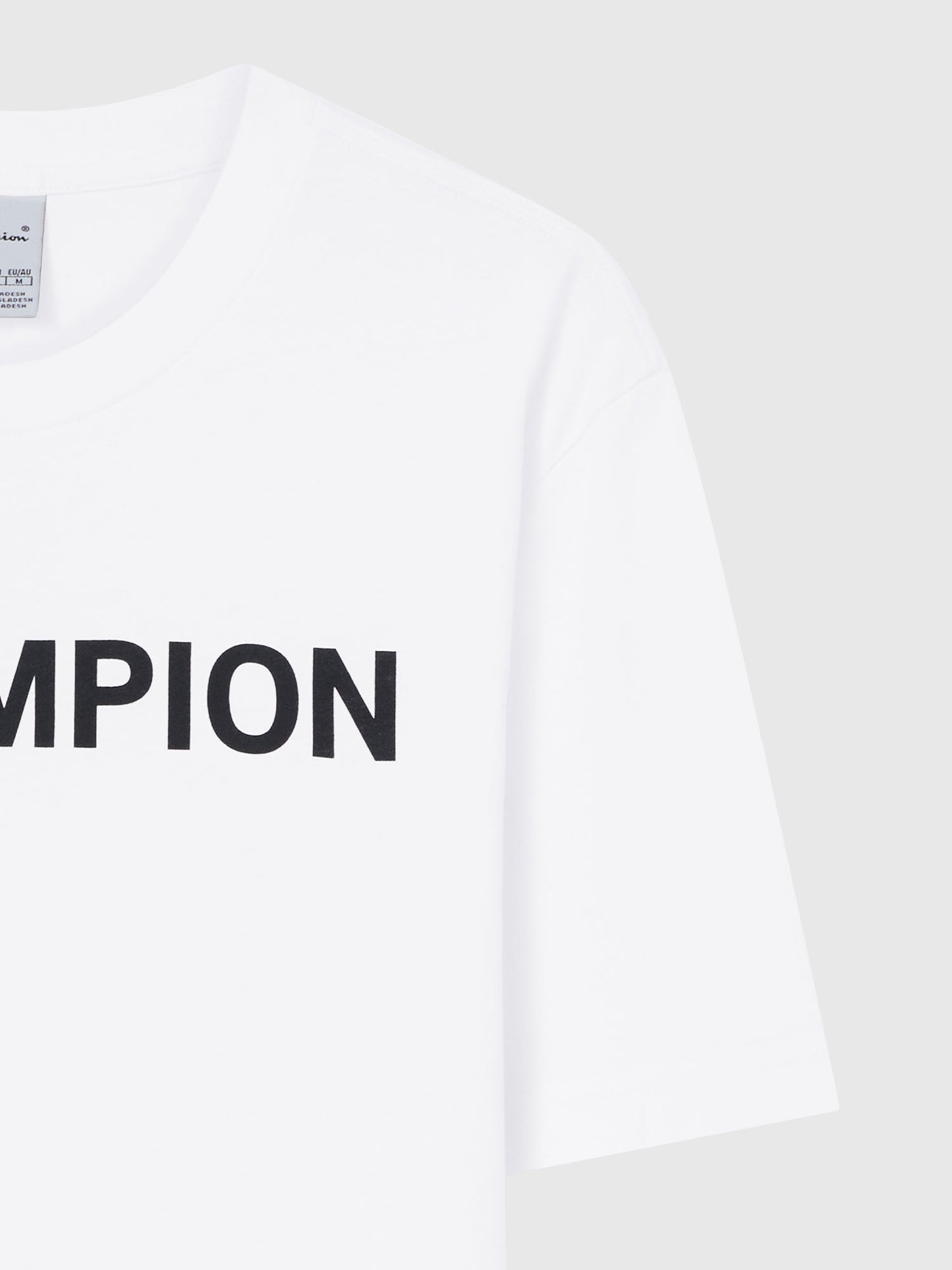 T-SHIRT GIROCOLLO CHAMPION DA UOMO BIANCO