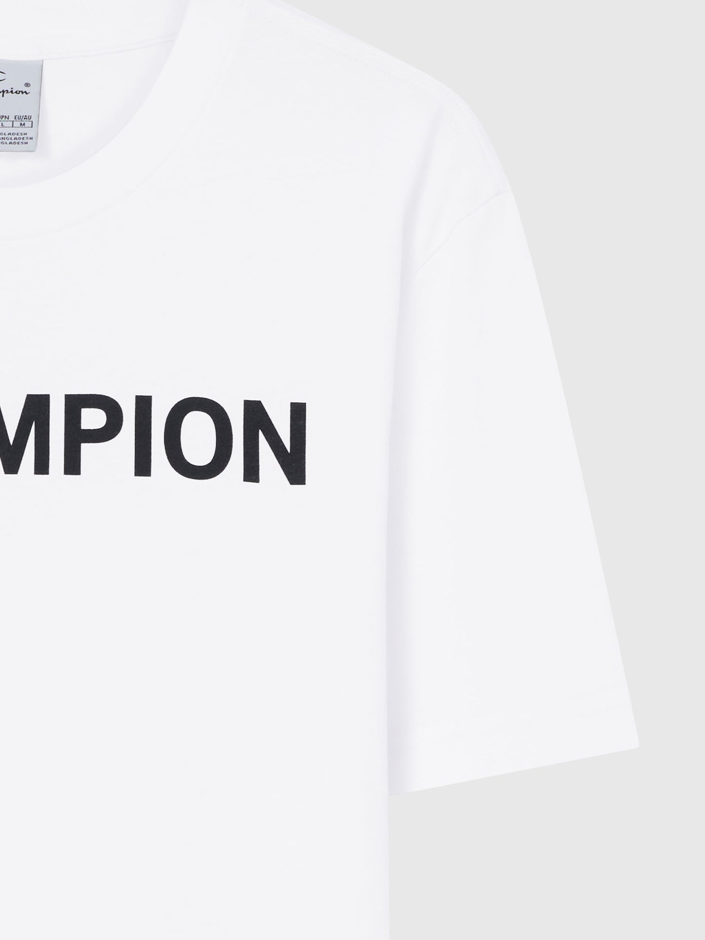 T-SHIRT GIROCOLLO CHAMPION DA UOMO BIANCO