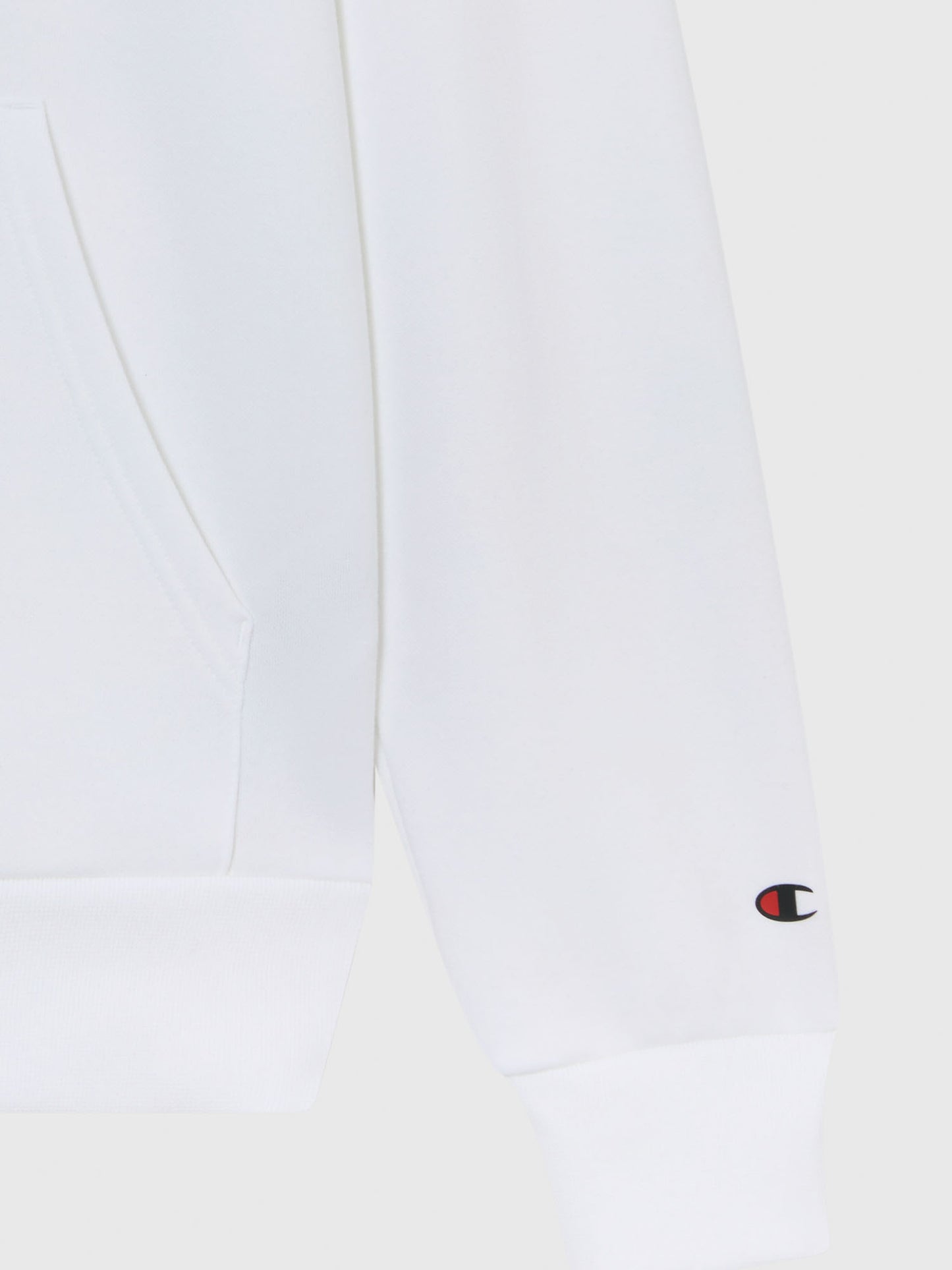 FELPA CON CAPPUCCIO CHAMPION DA UOMO BIANCO