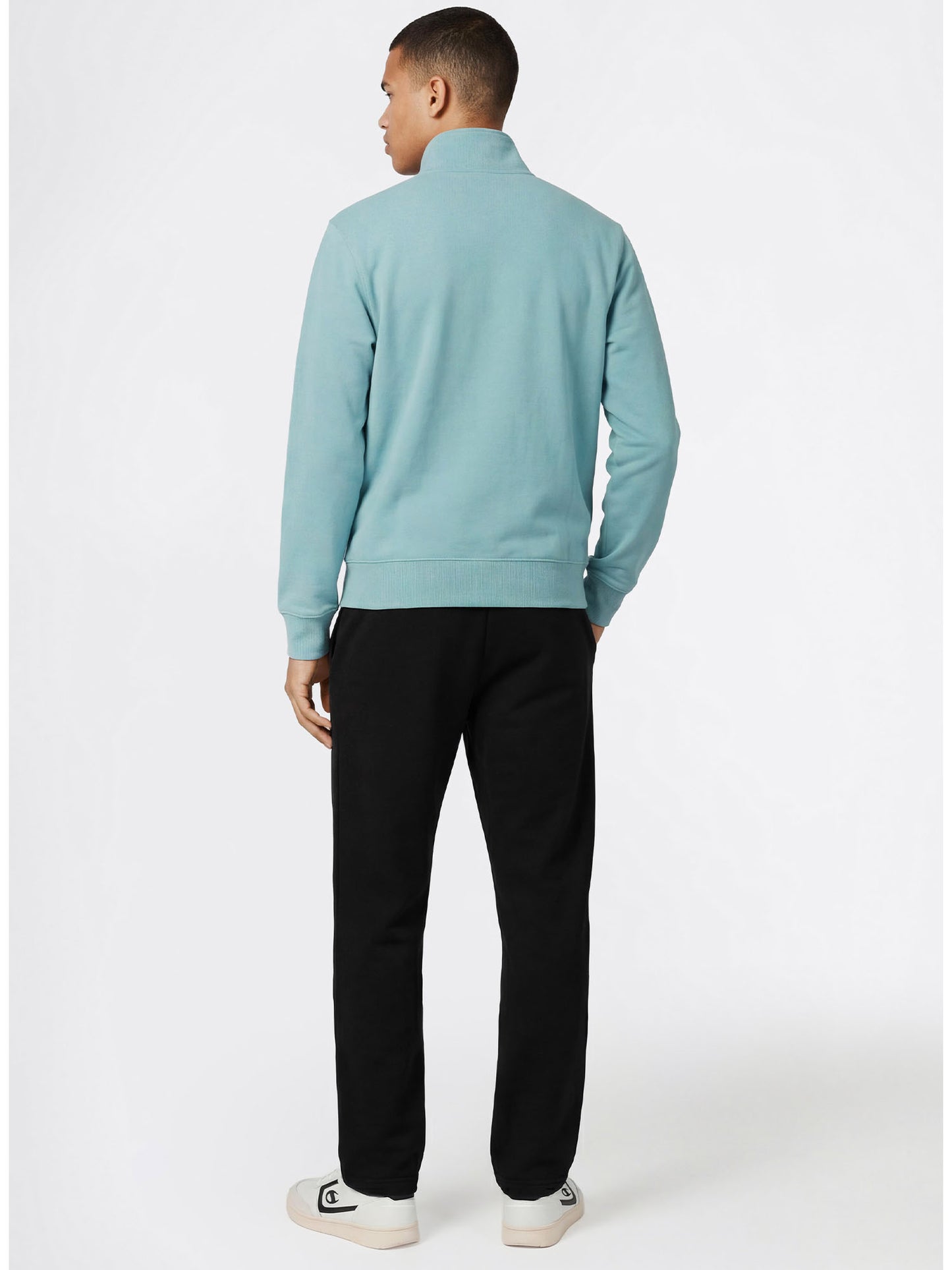 Champion tuta da uomo azzurra con zip full zip