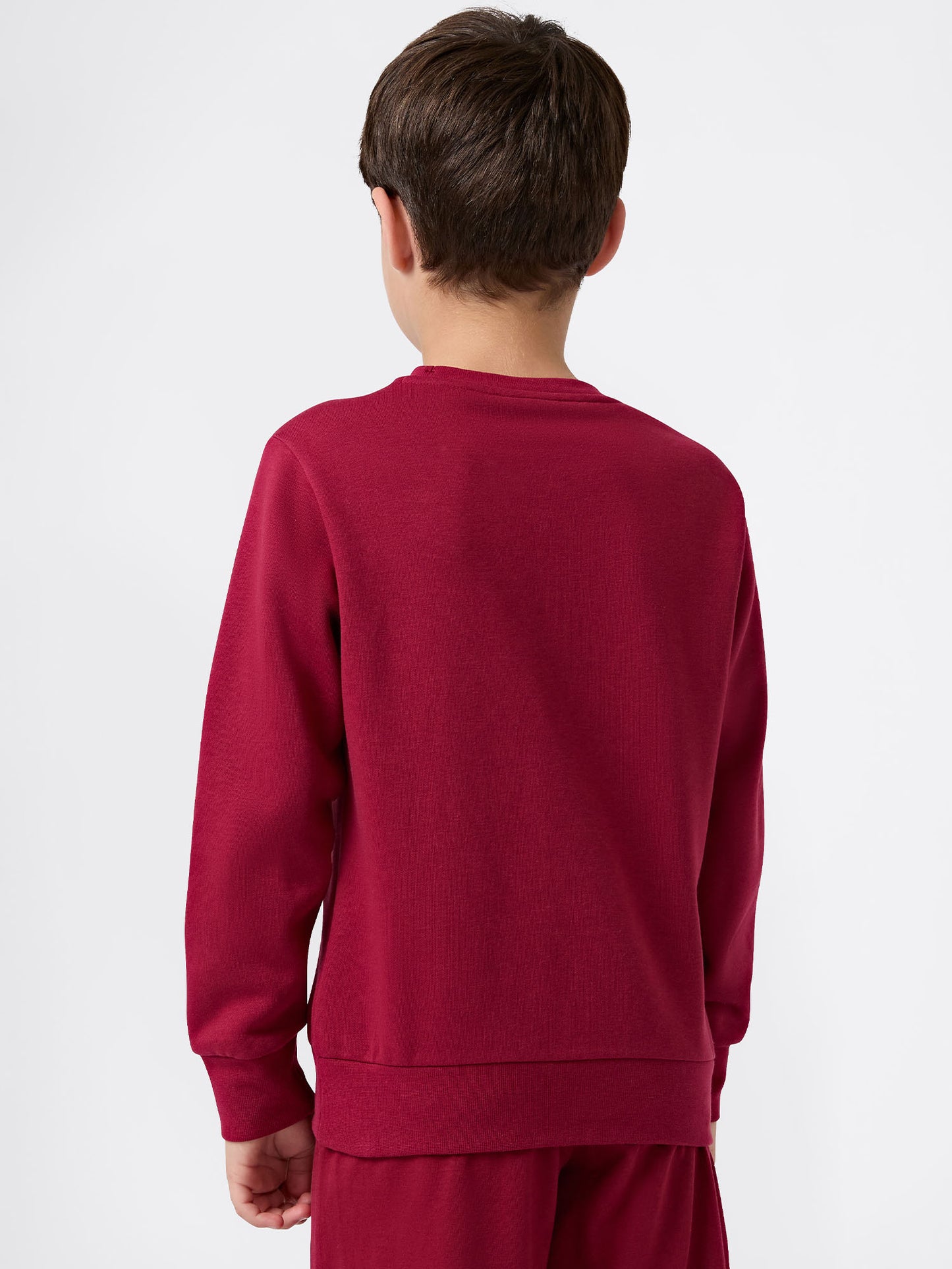 FELPA GIROCOLLO CHAMPION DA BAMBINO BORDEAUX